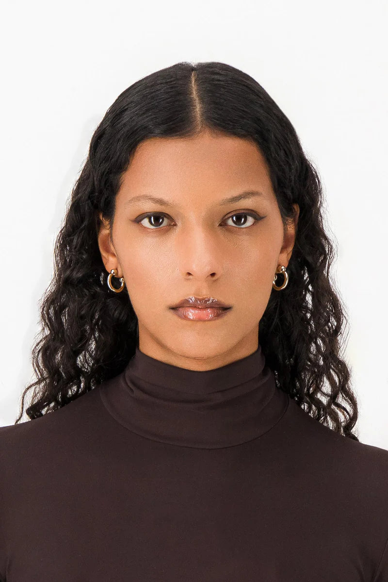 Justine Clenquet Devon Small Earrings in Silver