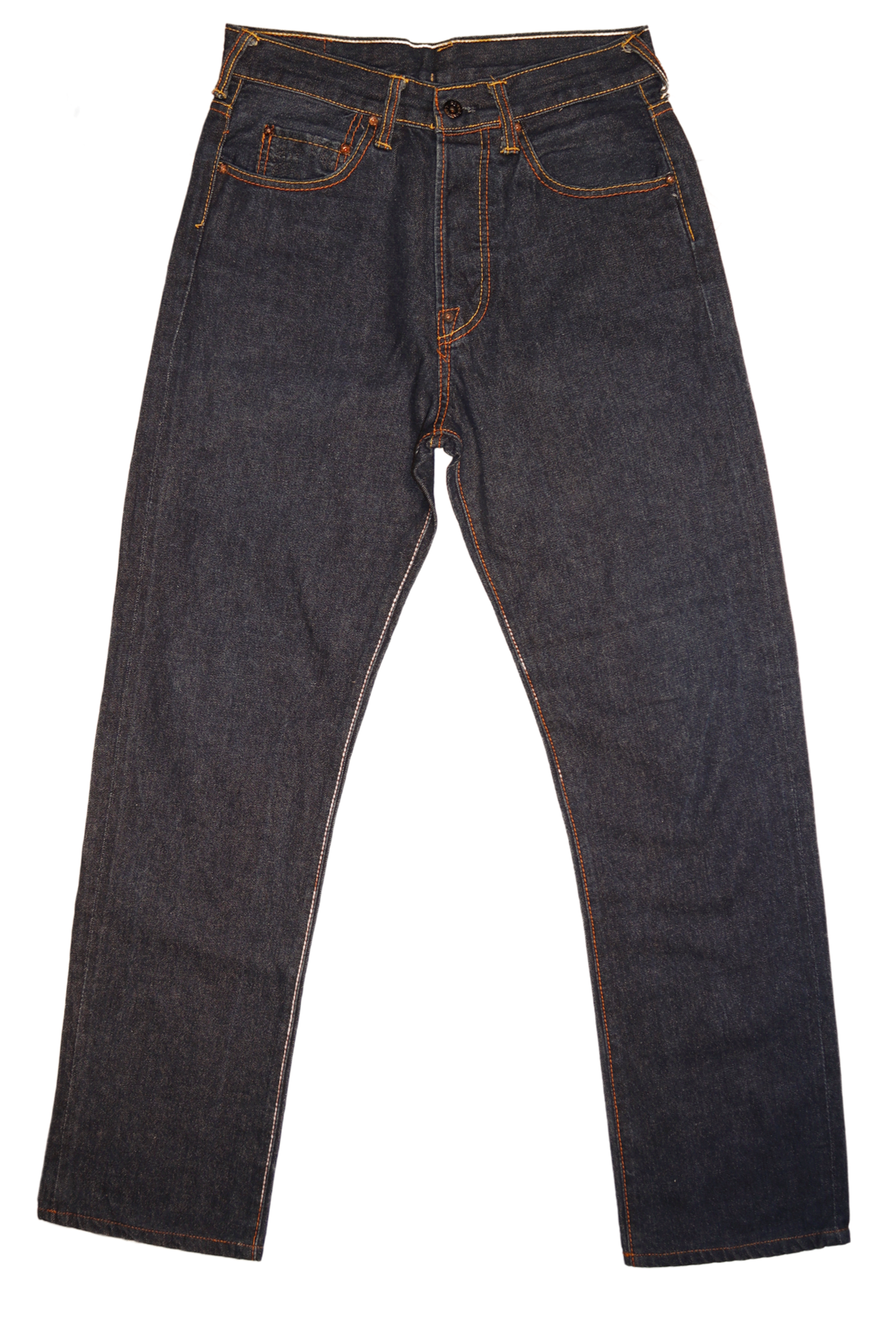 Red Monkey Araki Embroidered Denim