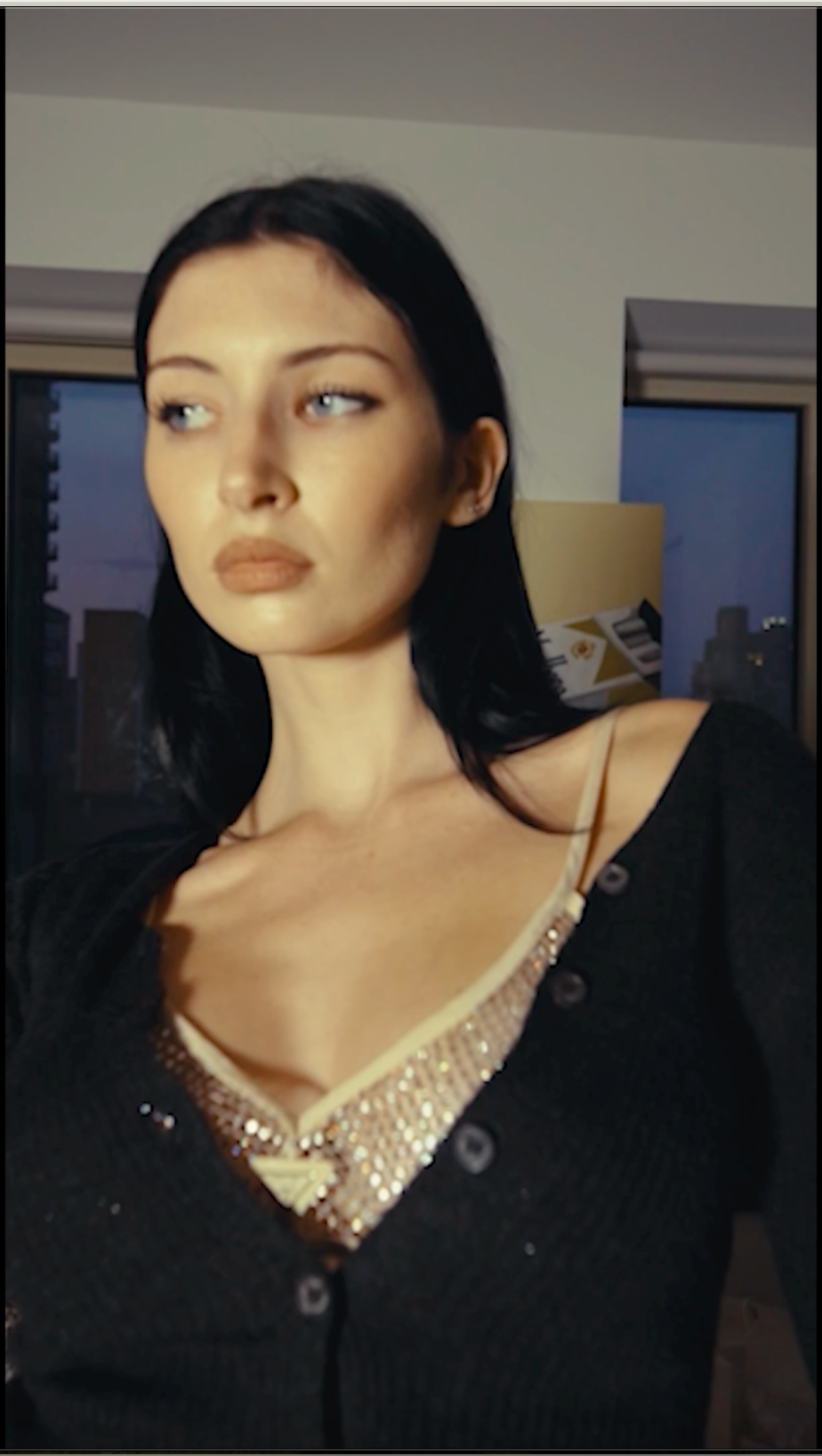 Rare Prada Milano Mesh Rhinestone Crystal Bra Top