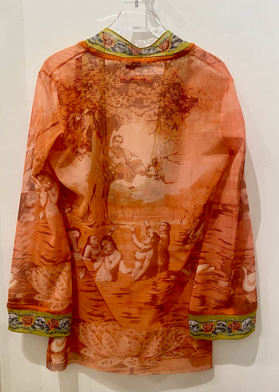 1994 Jean Paul Gaultier Krishna Square Skull Longsleeve