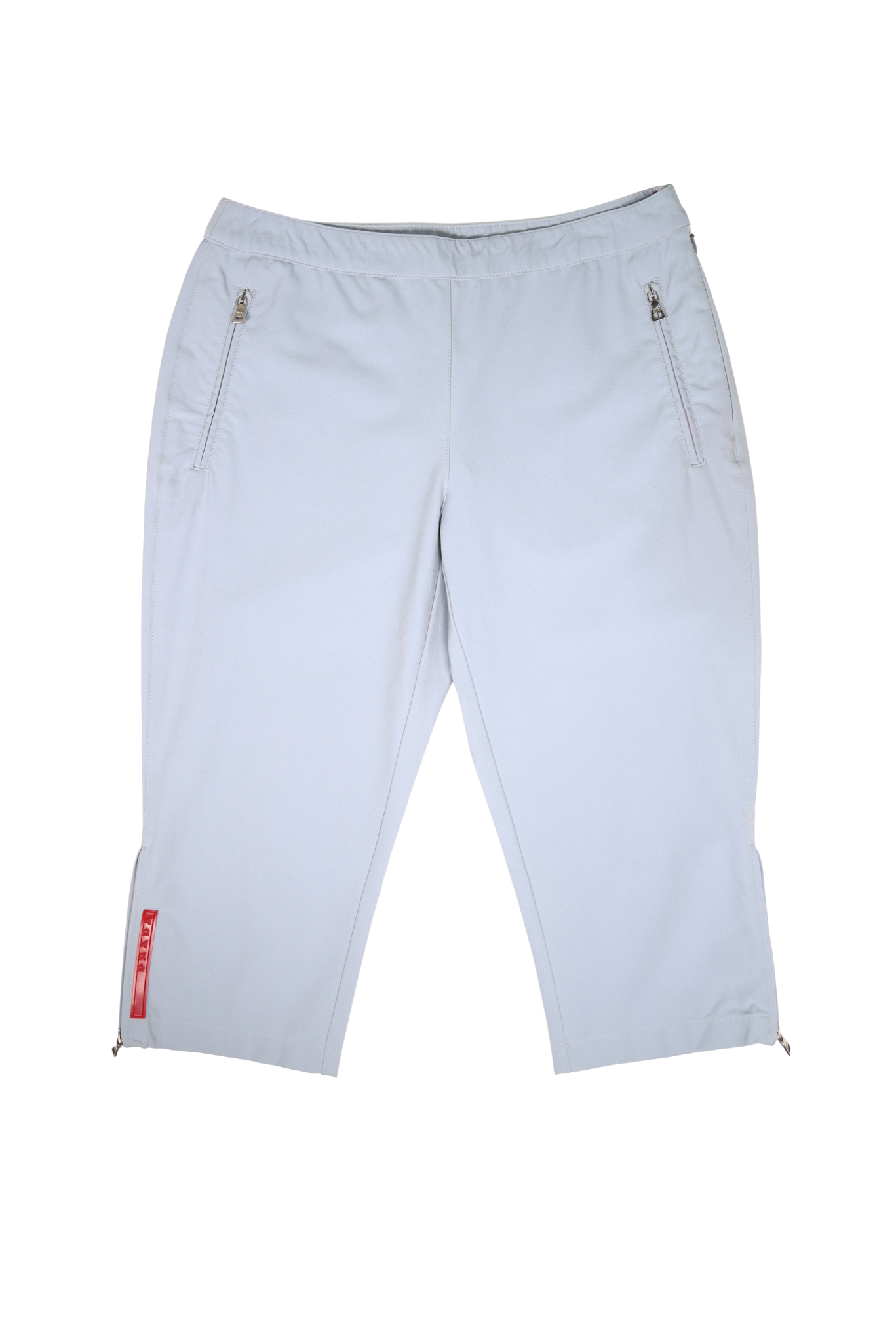 SS 1999 Prada Sport Grey Side Zip Capris Pants SS 1999 Prada Sport Grey Side Zip Capris Pants