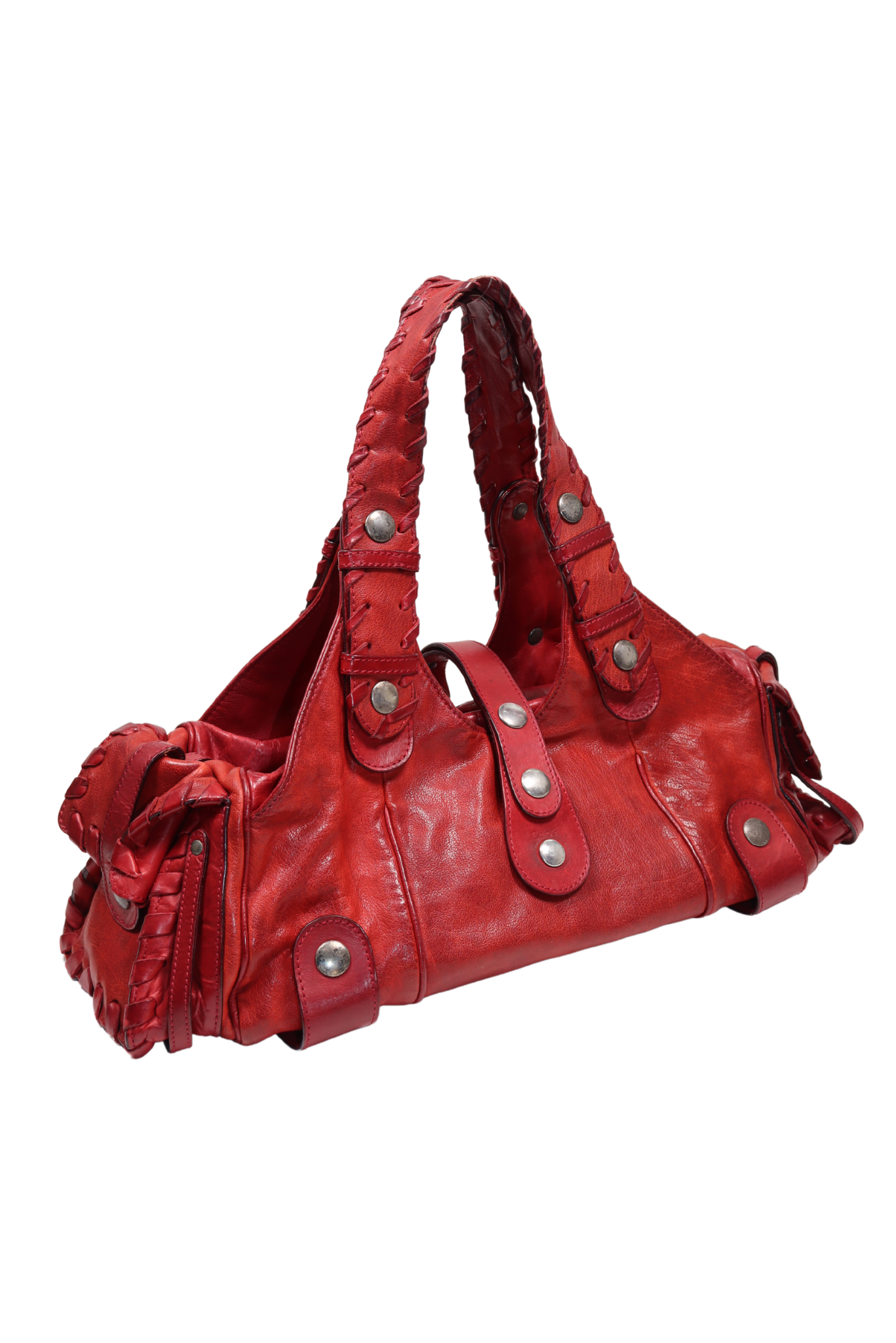 Vintage Chloe Silverado Calfskin Bag in Red