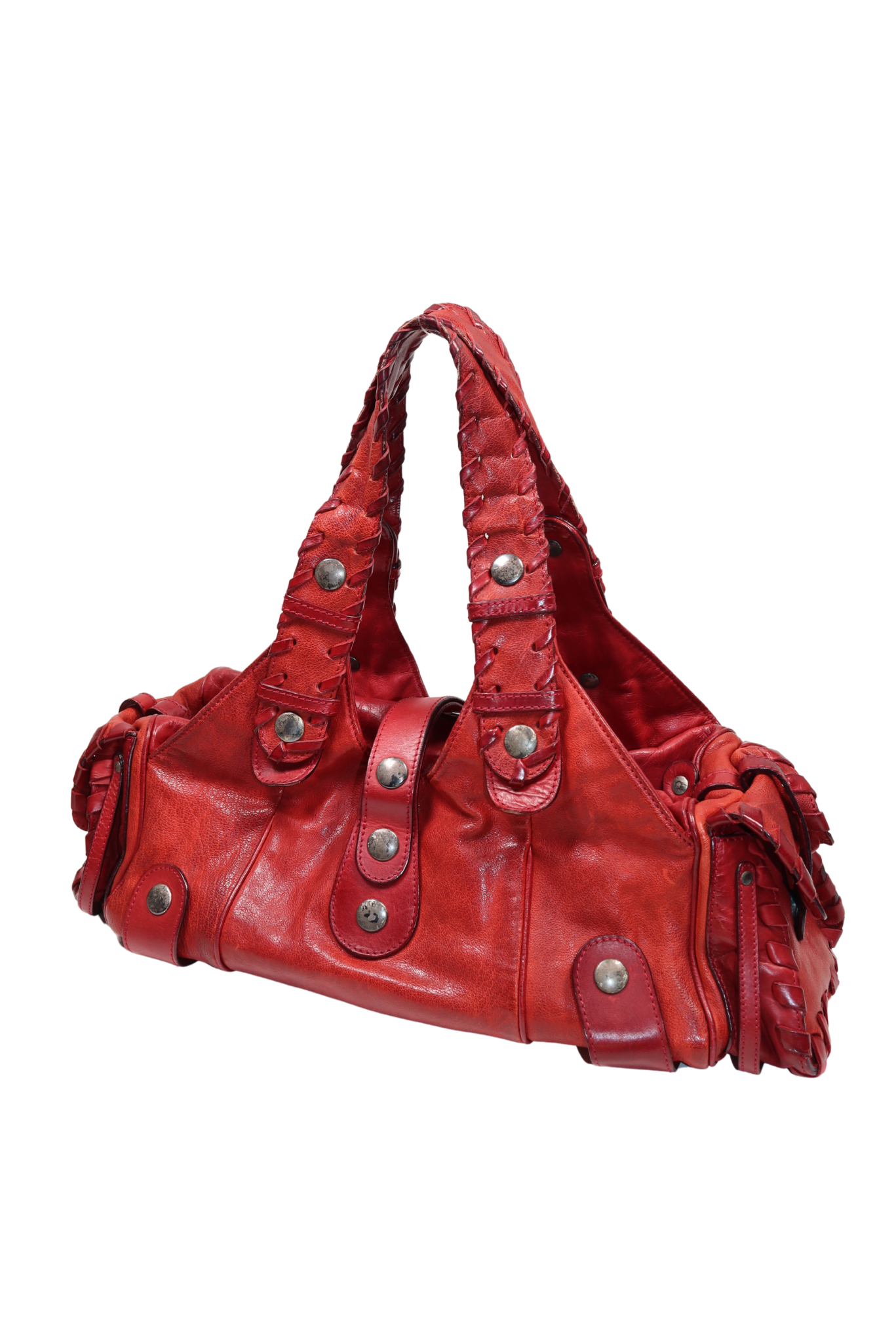 Vintage Chloe Silverado Calfskin Bag in Red