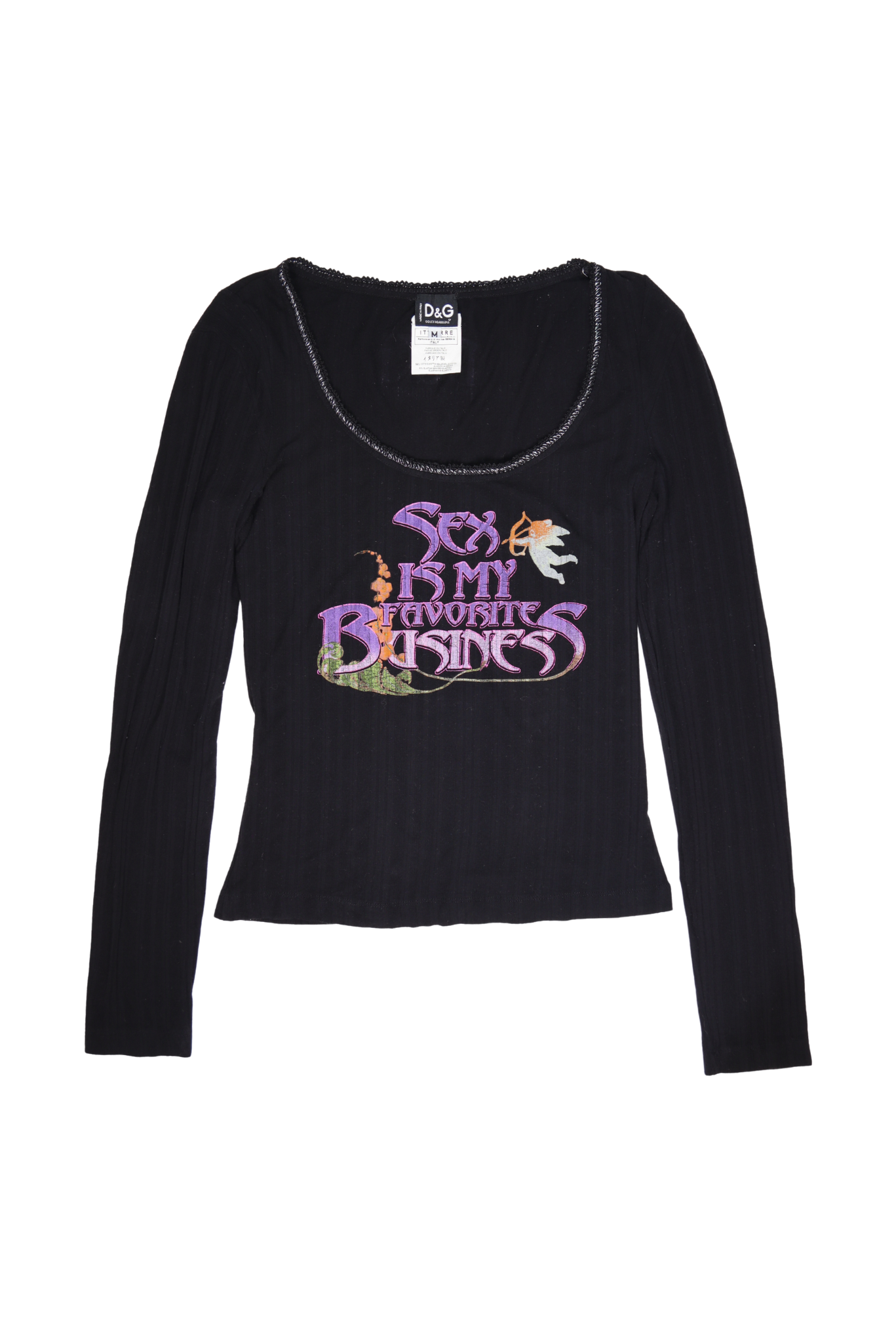 Vintage D&G "Sex is My Favorite Business" Fairy Shirt