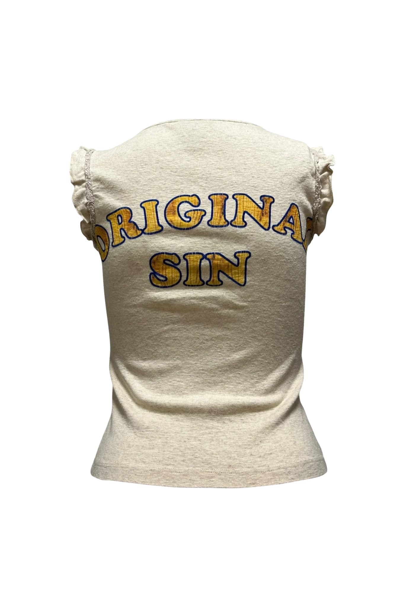 RARE D&G "Super Natural Original Sin" Lace-Up Tank Top