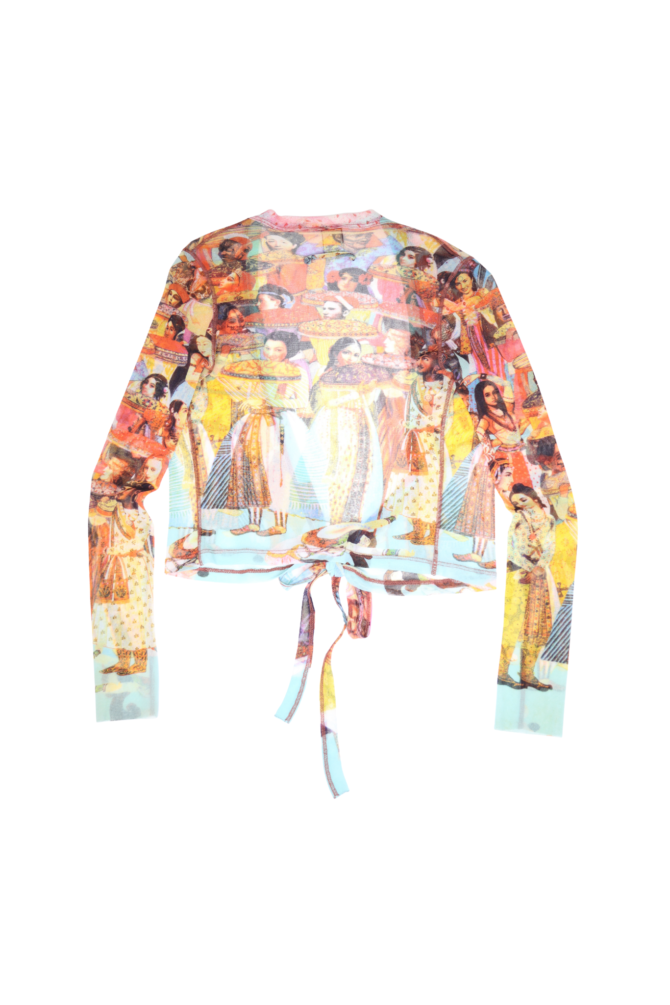 Vintage 1994 Jean Paul Gaultier Scenic Wrap Long-Sleeve Top