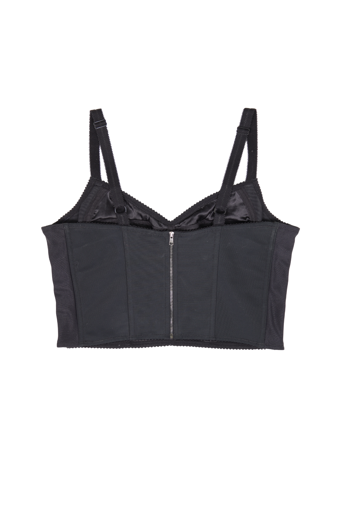 Vintage 2004 Dolce & Gabbana Mixed Jacquard Fabric Corset