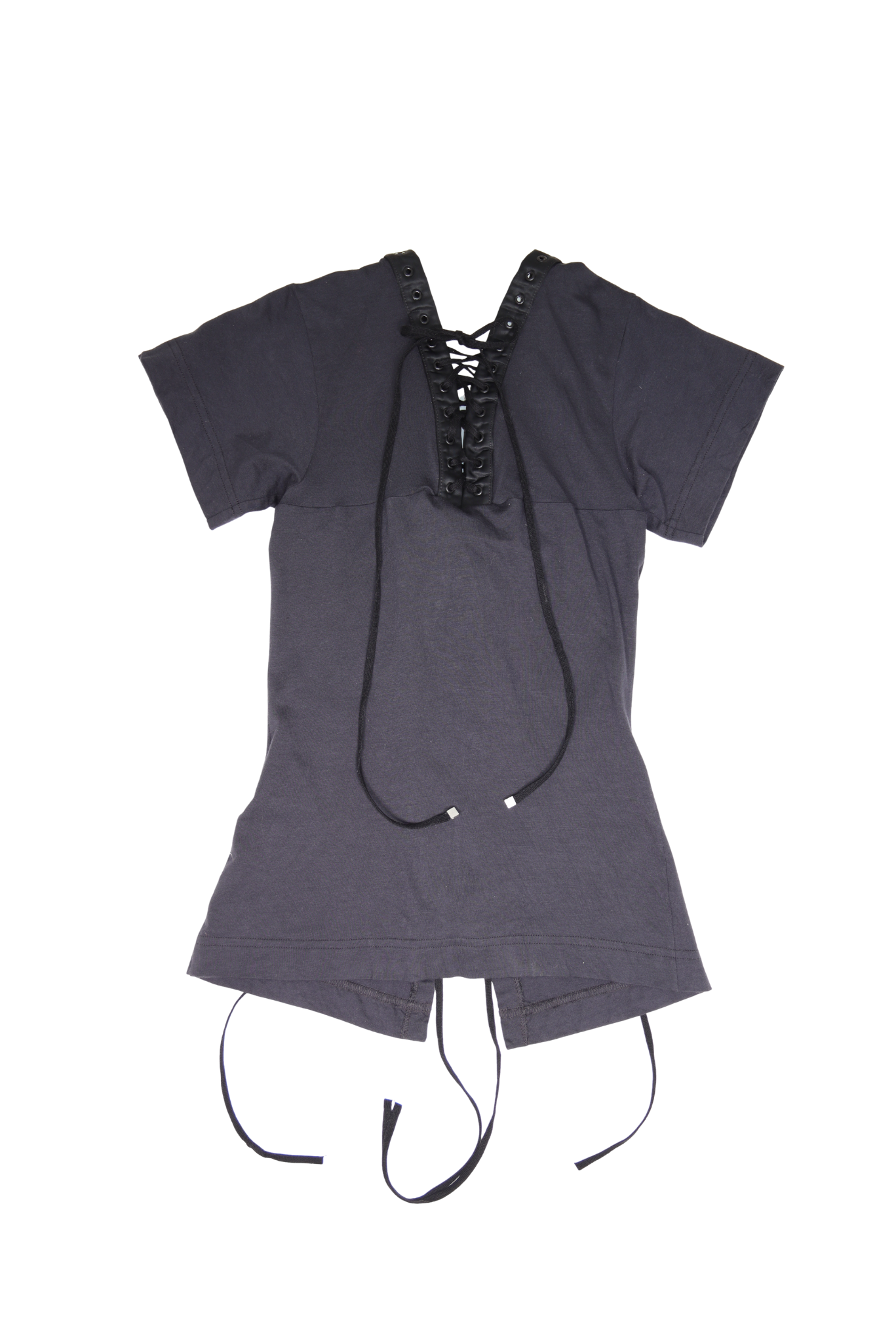 Rare Vintage Dolce & Gabbana Goth Black Lace-Up Top
