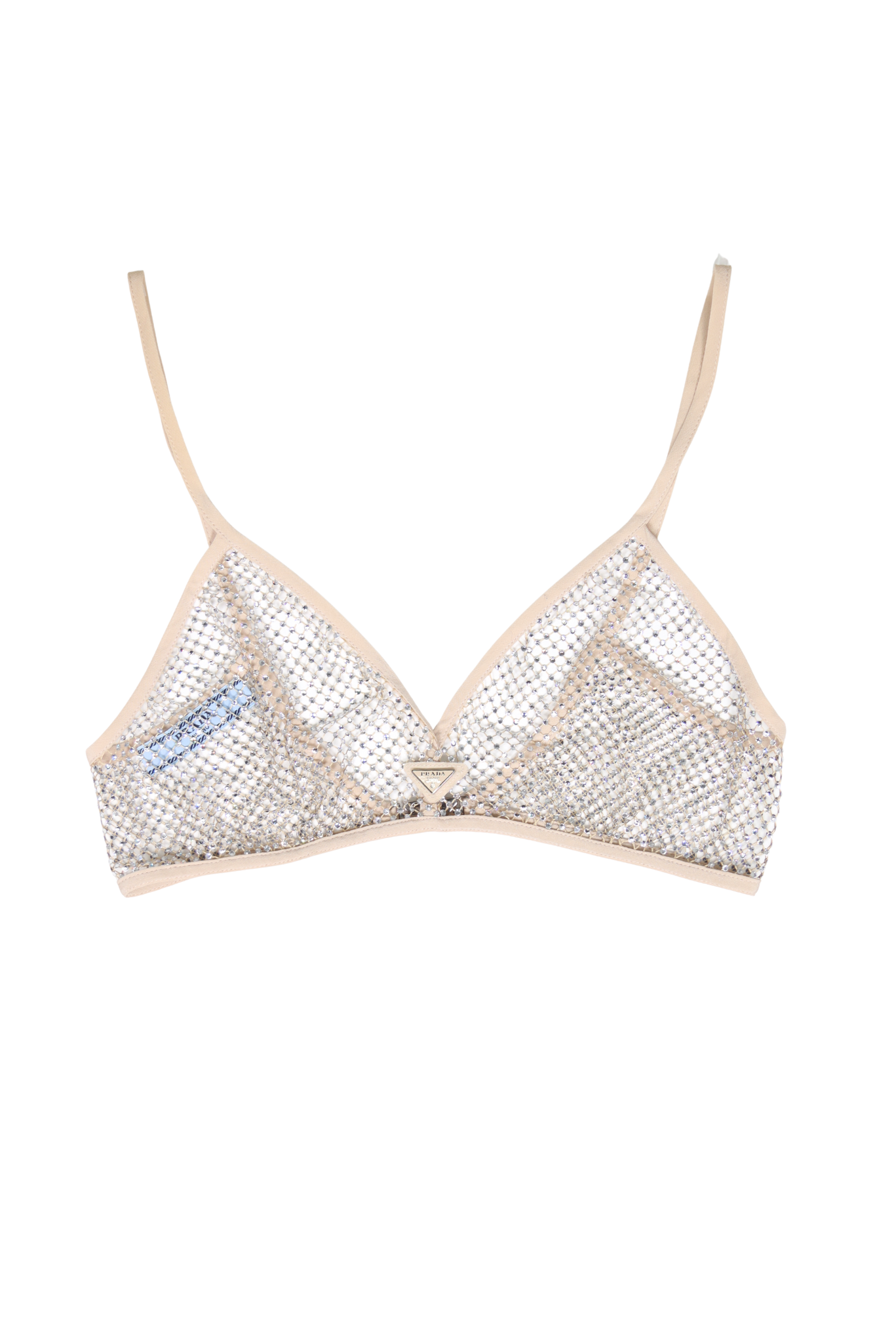 Rare Prada Milano Mesh Rhinestone Crystal Bra Top