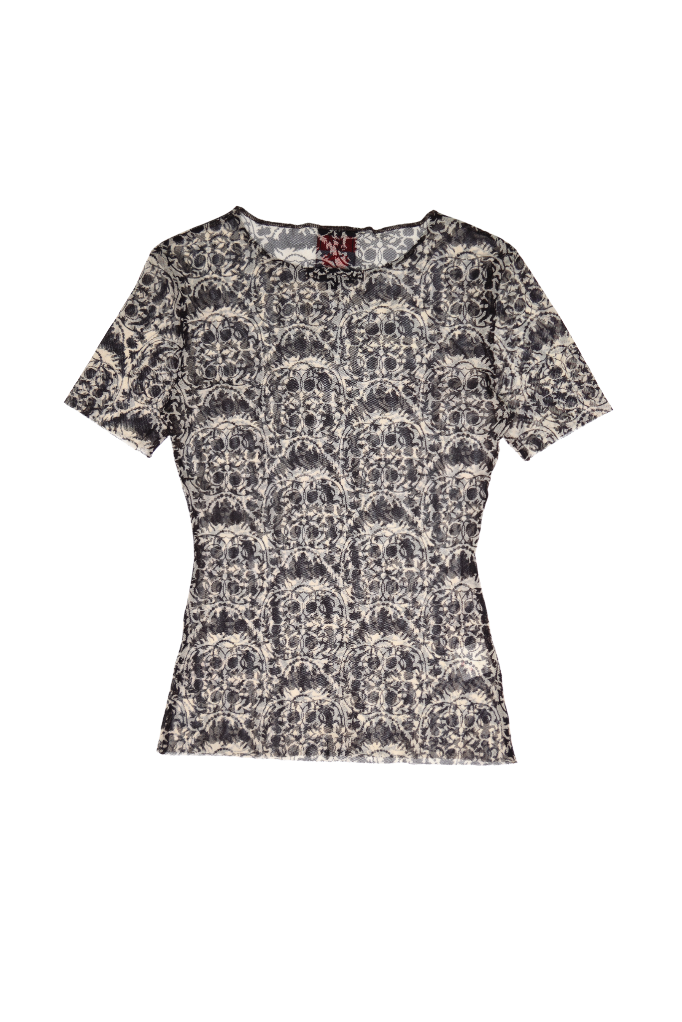 Vintage Jean Paul Gaultier Classique Ornate Mesh Short Sleeve
