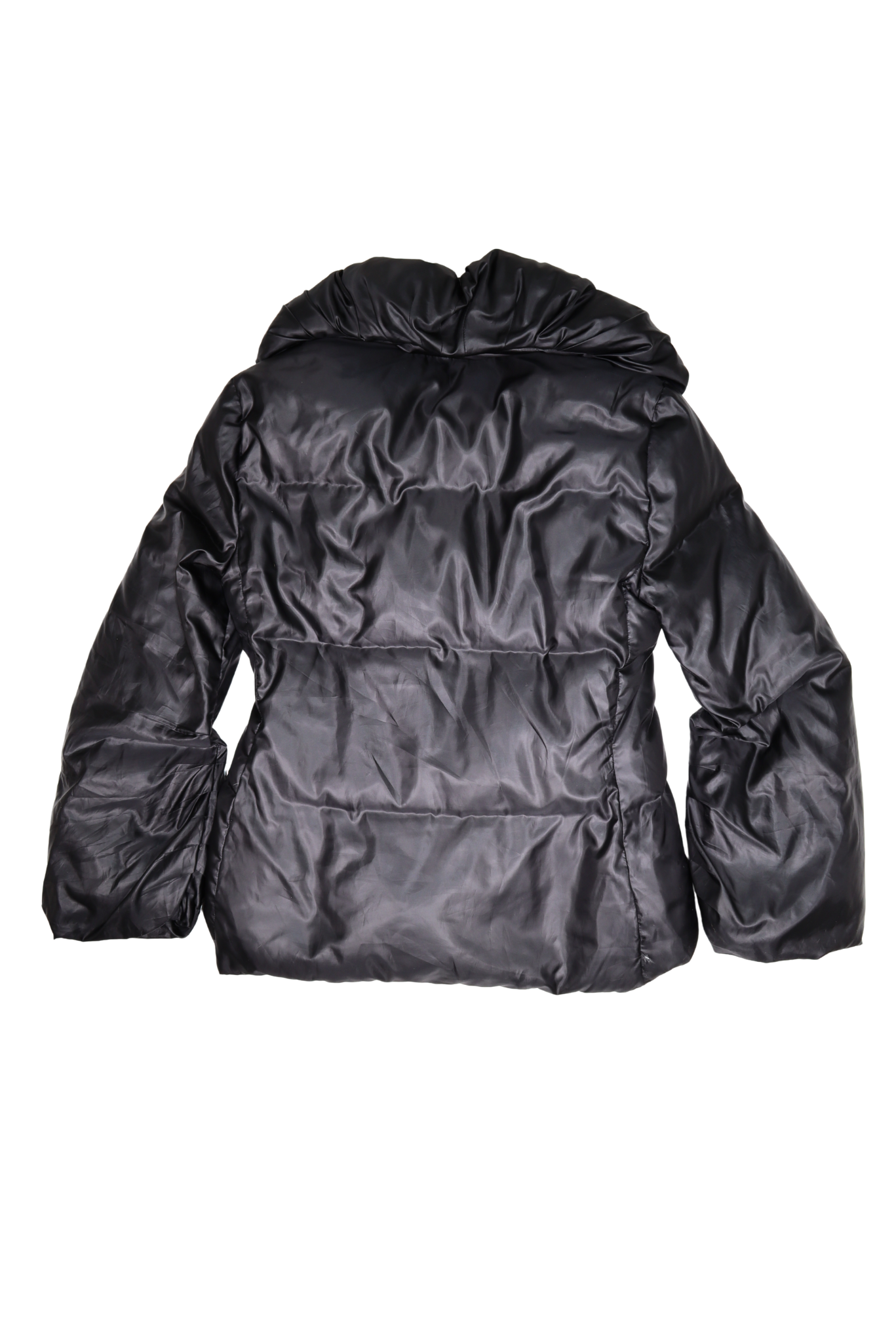 RALPH LAUREN BLACK PUFF COLLAR JACKET