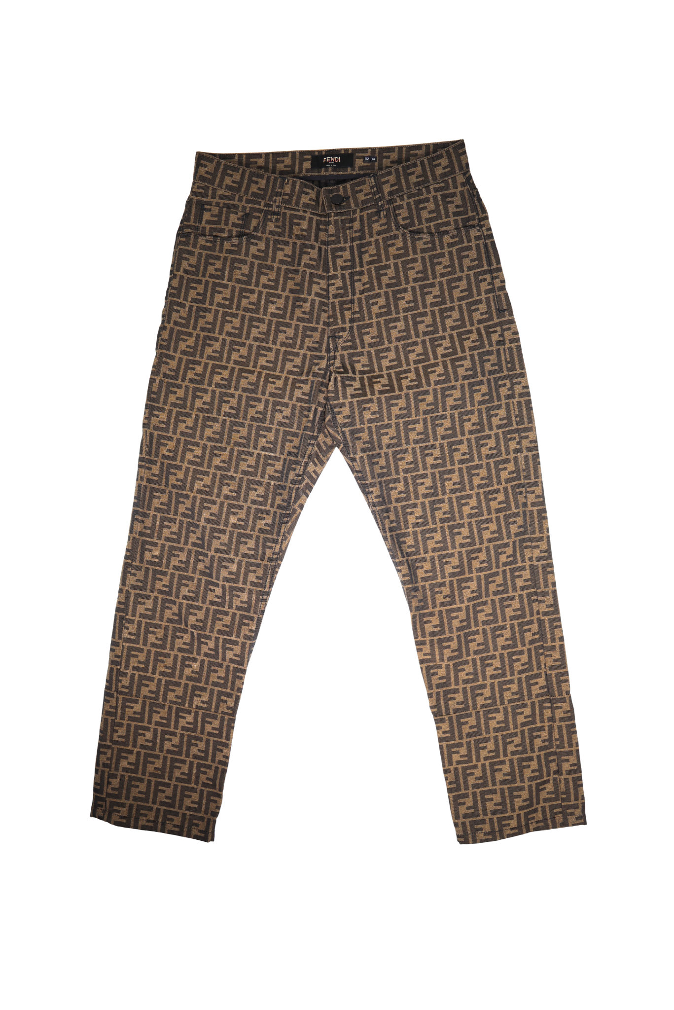 Vintage FENDI MONOGRAM BROWN PANT