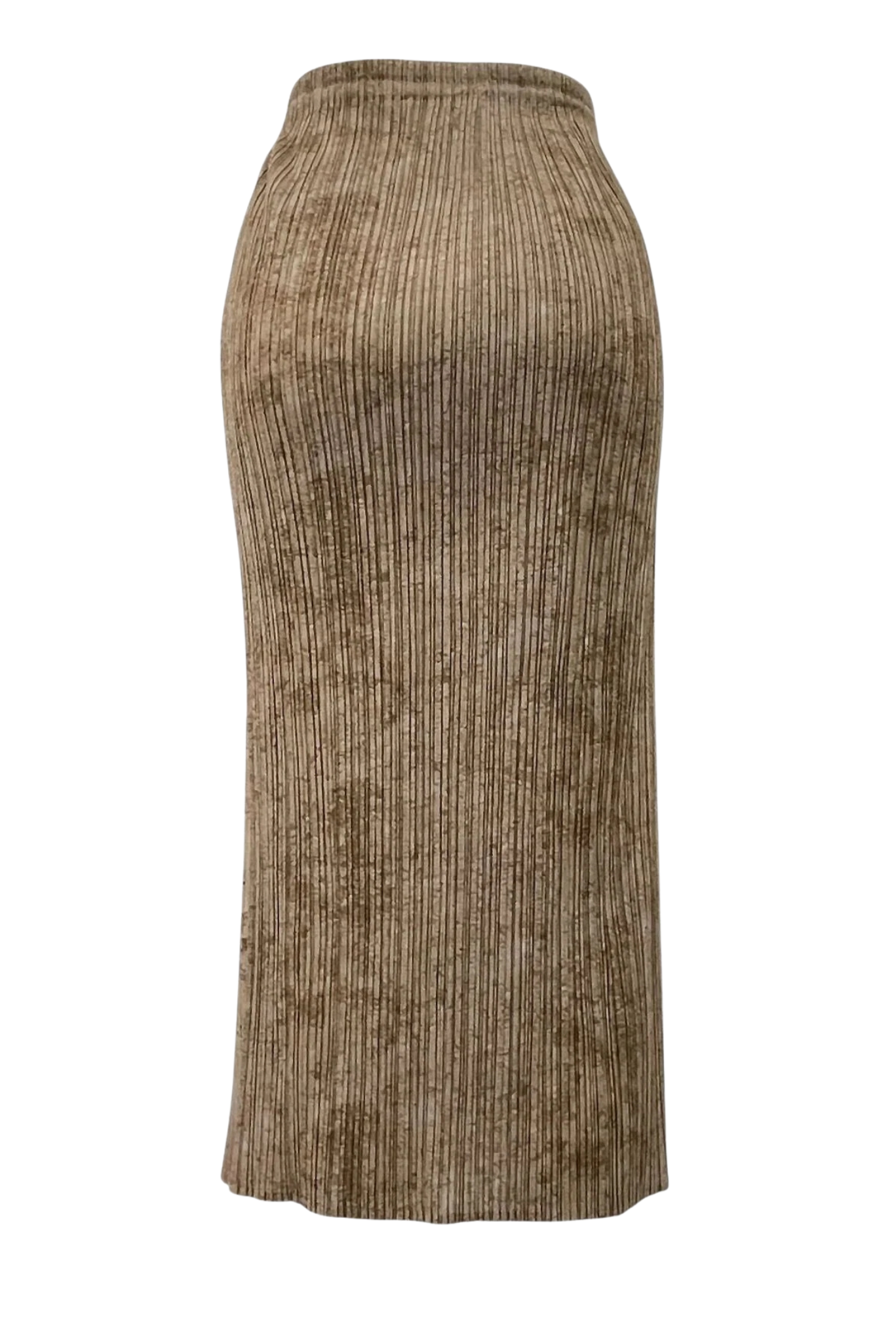 Rare Issey Miyake Pleats Please Japanese Scenic Print Pleated Tube Skirt