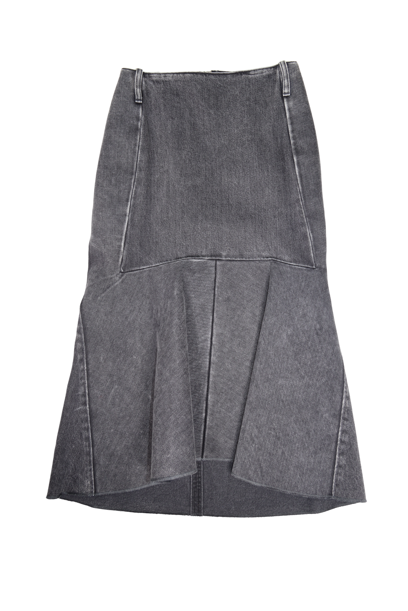 Balenciaga Structured Faded Grey Mermaid Skirt