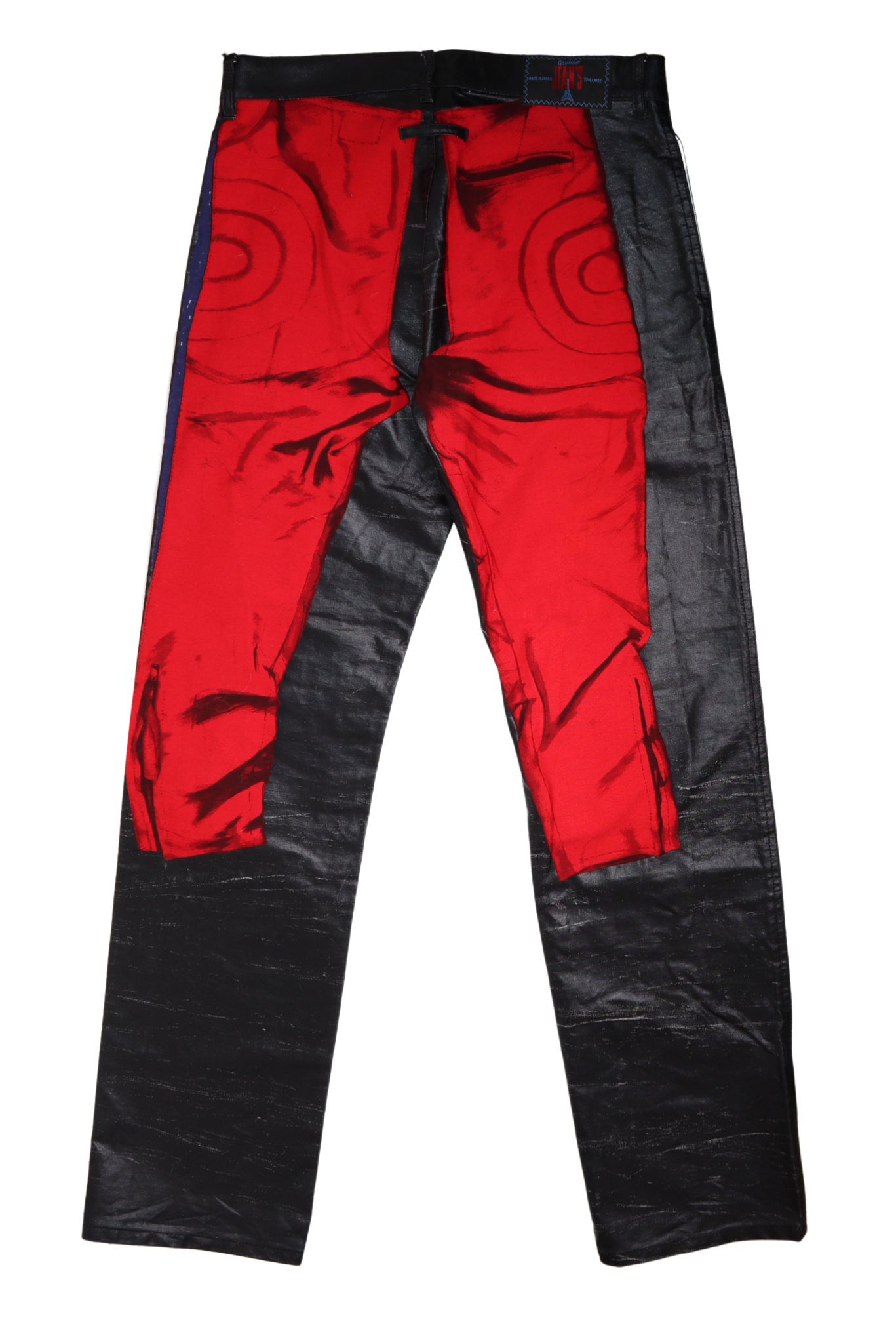 RARE Jean Paul Gaultier 1990s Trompe L'oeil Biker Pants