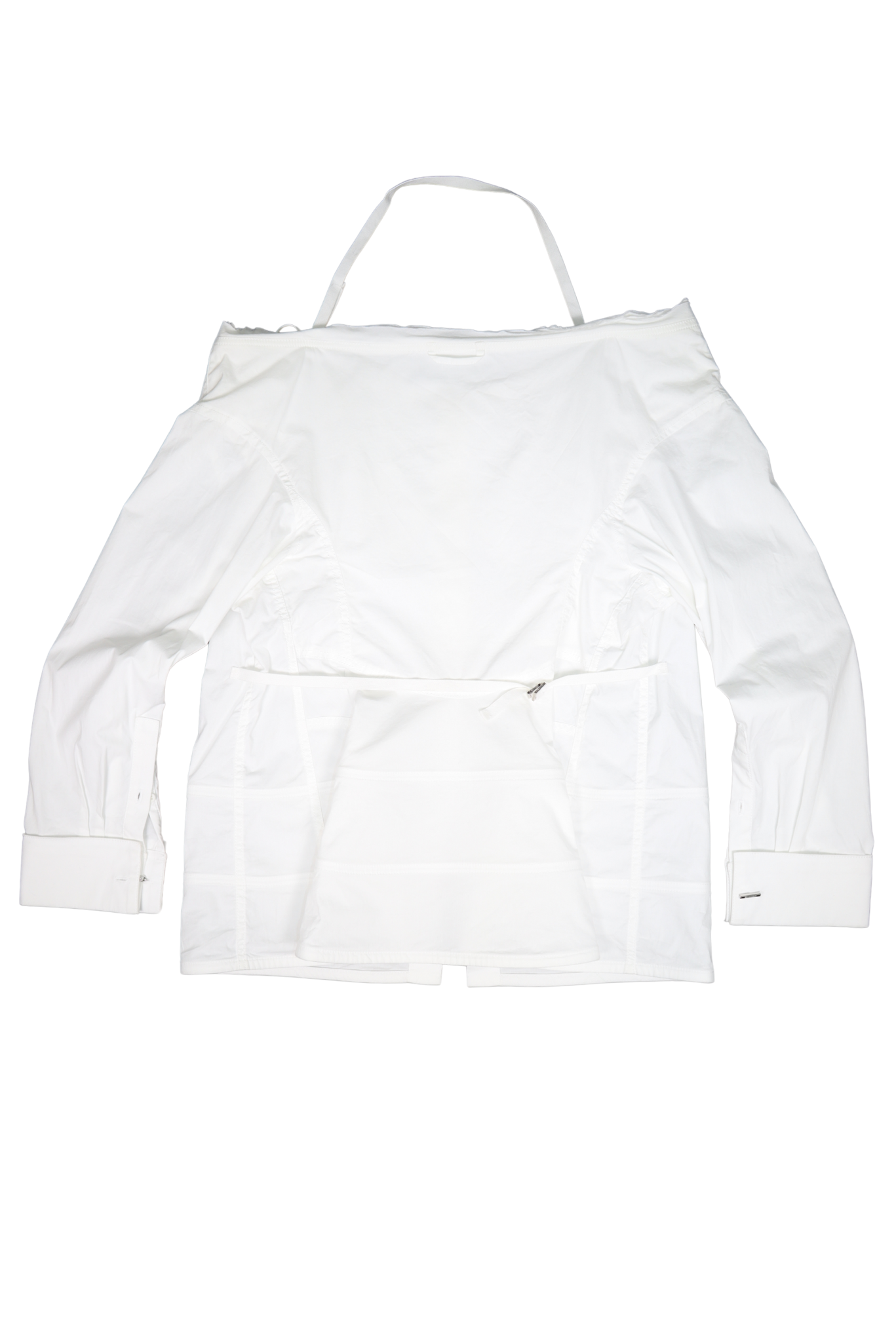 Jacquemus La Chemise Peplo White Button Down Shirt