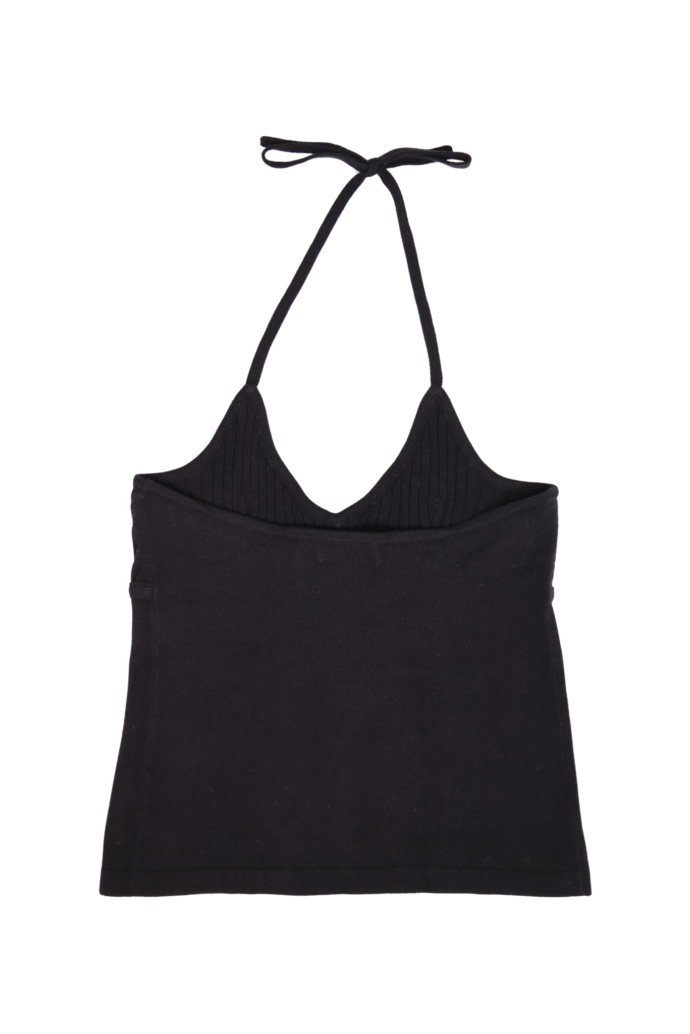 Vintage Burberry Knitted Buckle Halter Top