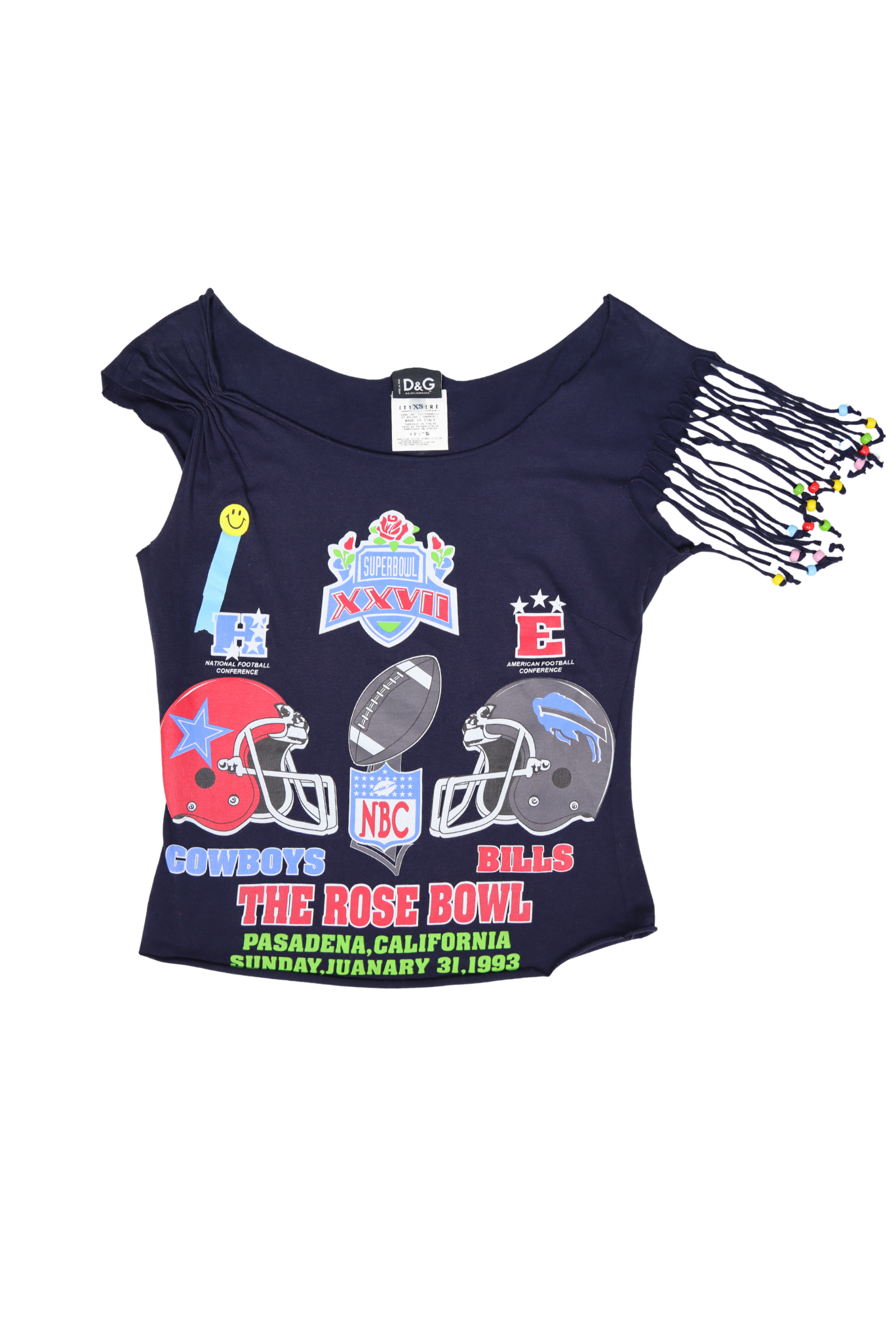 2000s D&G NFL ‘Rose Bowl’ Baby Tee