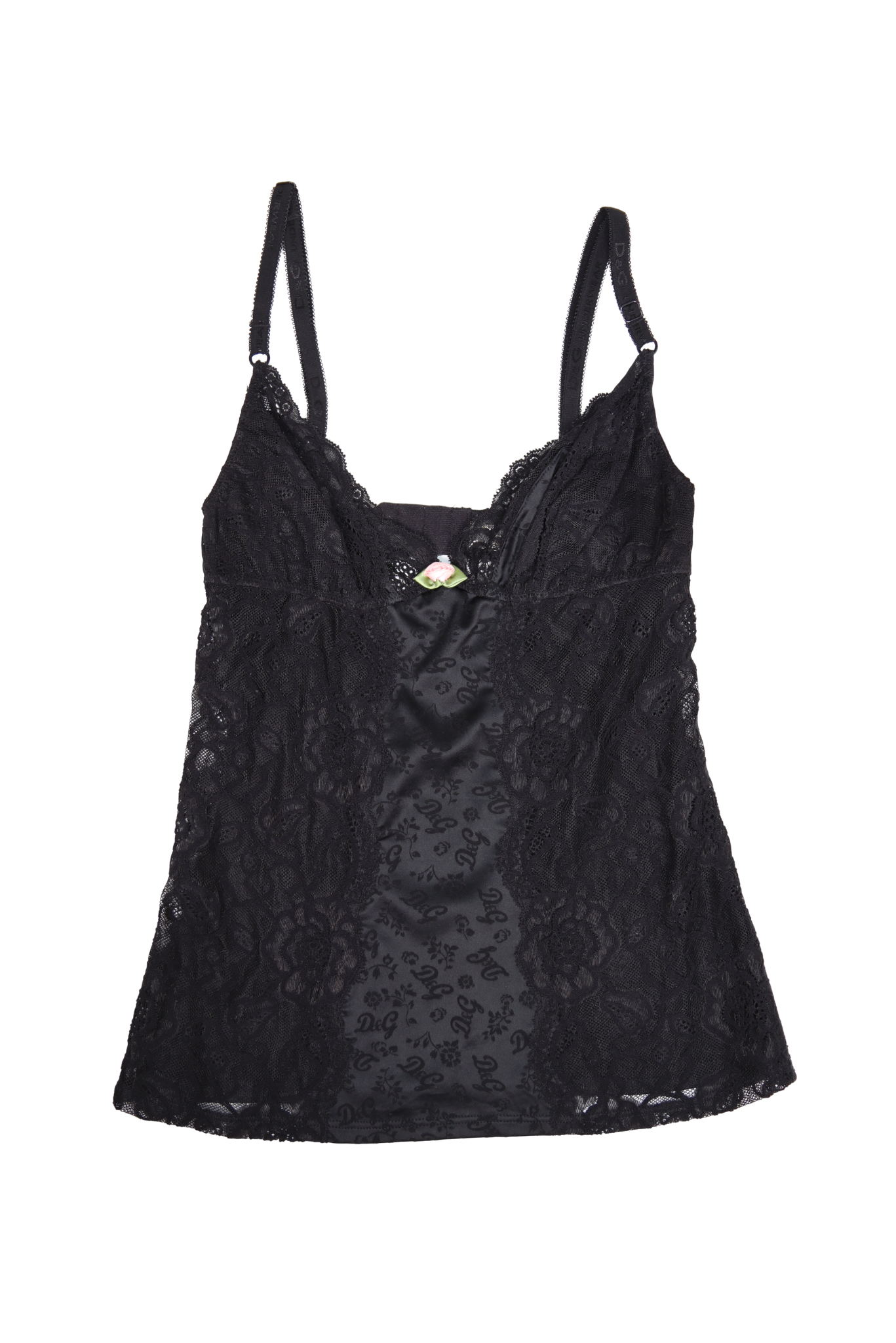 Vintage D&G Lace and Satin Cami Tank Top