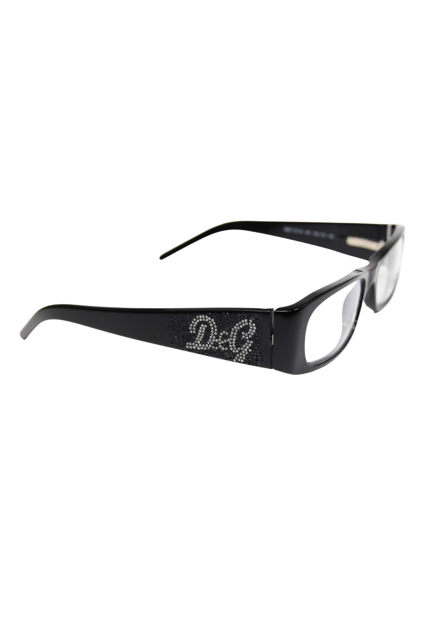 D&G Clear Reader Glasses Rhinestone Logo