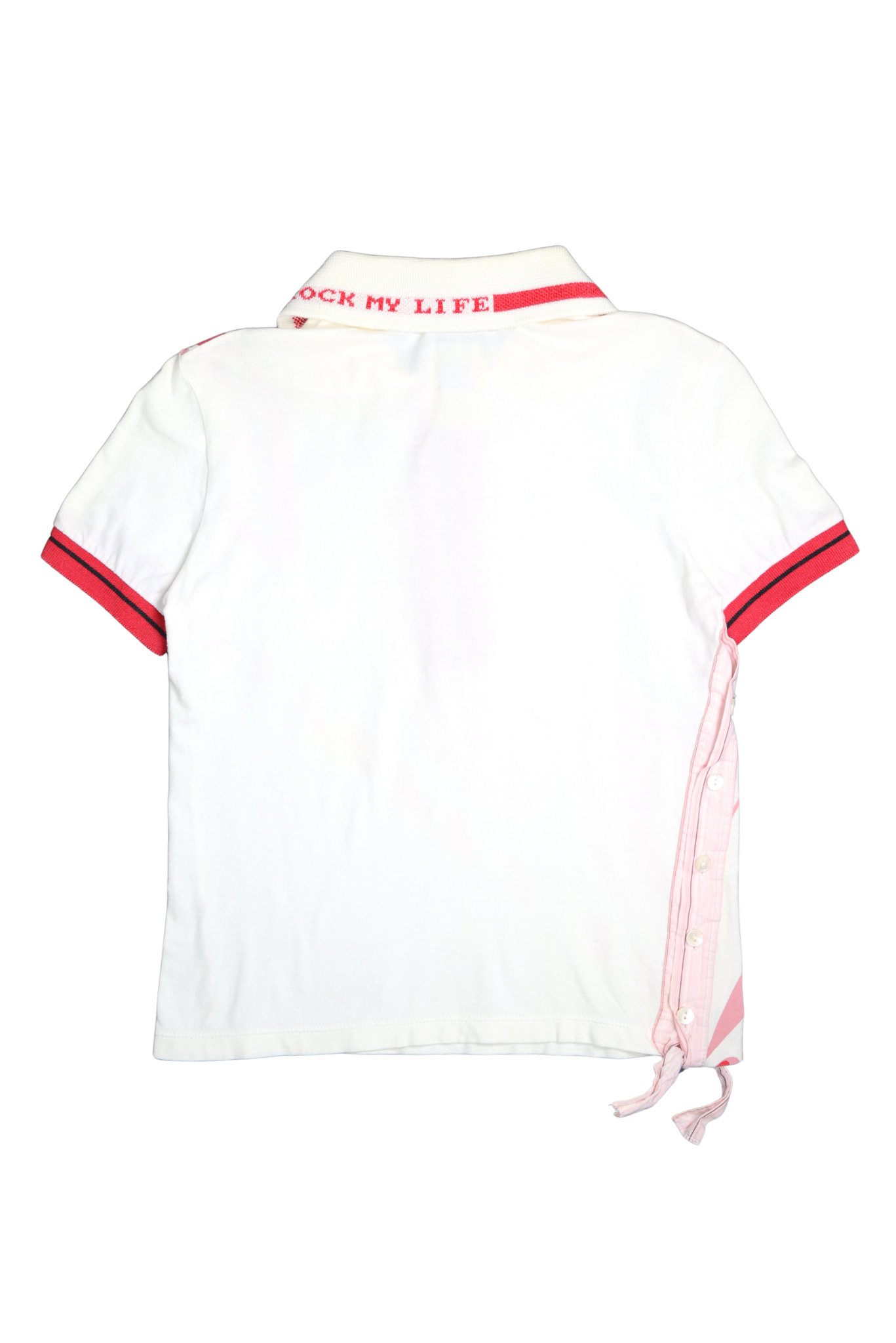 Vintage D&G White and Red Polo Shirt