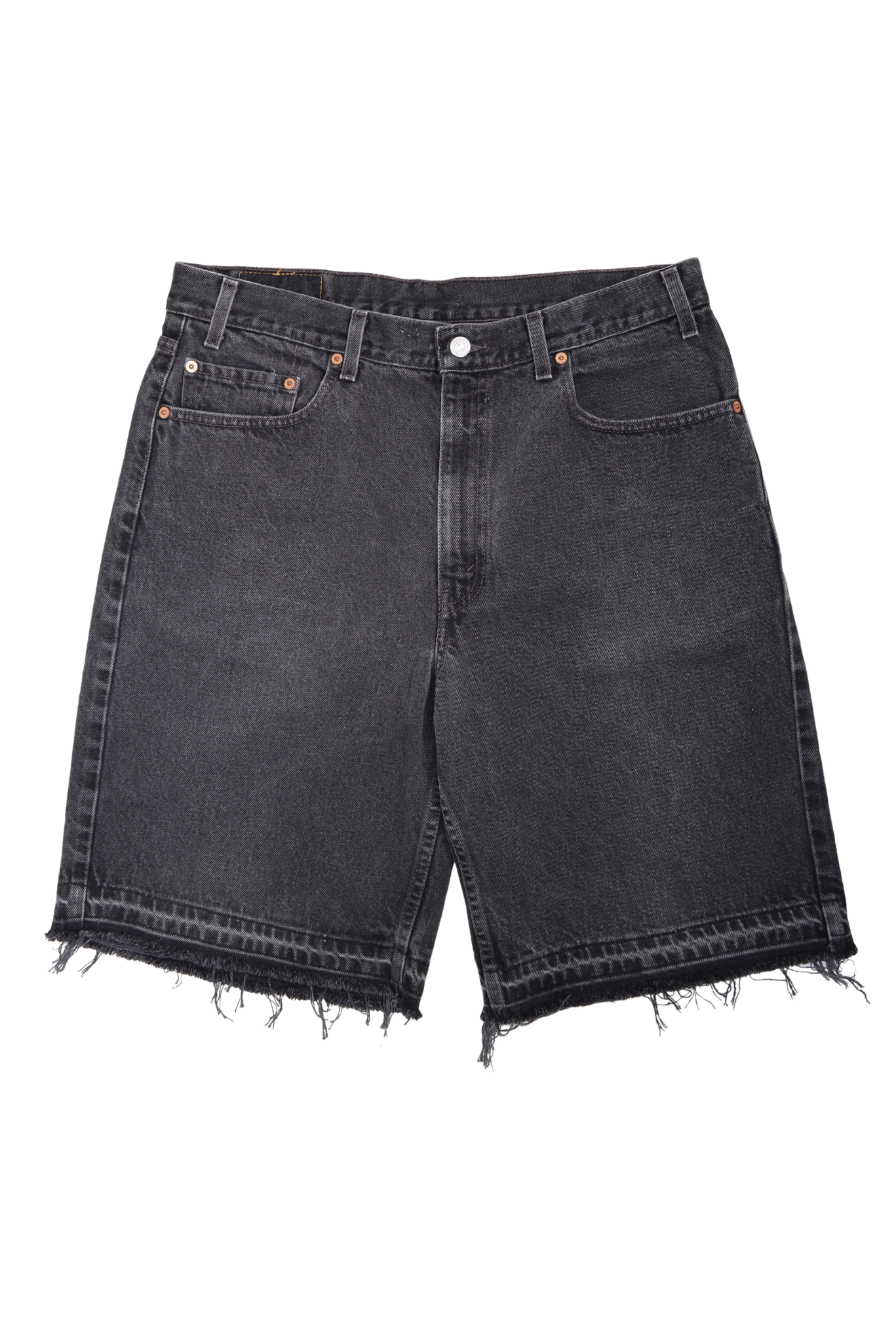 Vintage Levis 550 NY Yankees Black Denim shorts