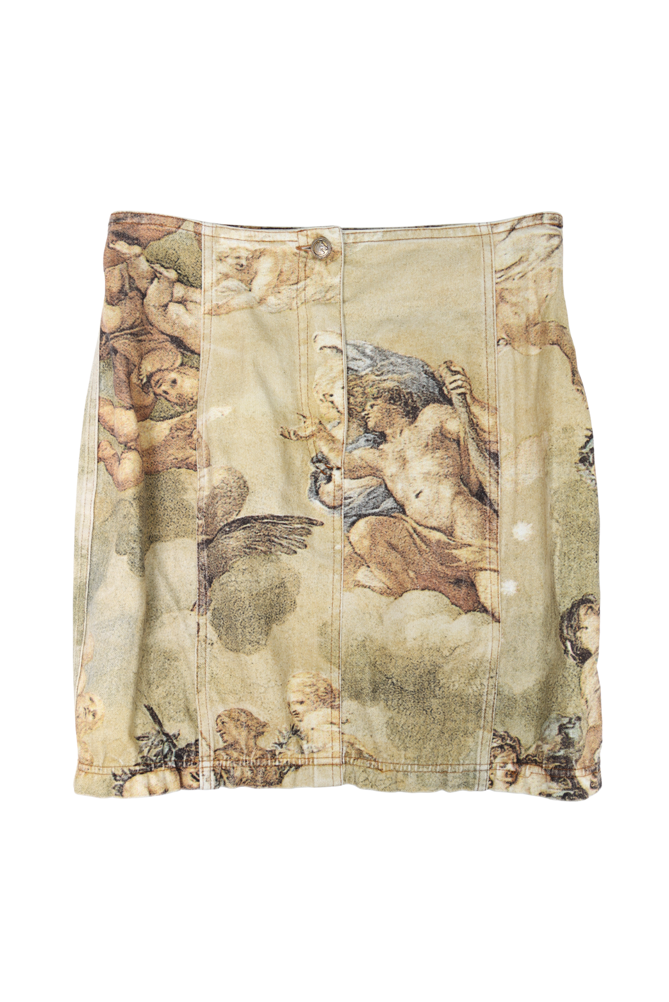 Vintage Roberto Cavalli Renaissance Art Bubble Skirt