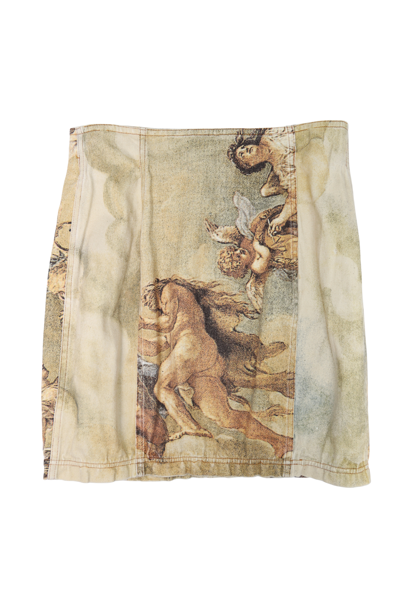 Vintage Roberto Cavalli Renaissance Art Bubble Skirt