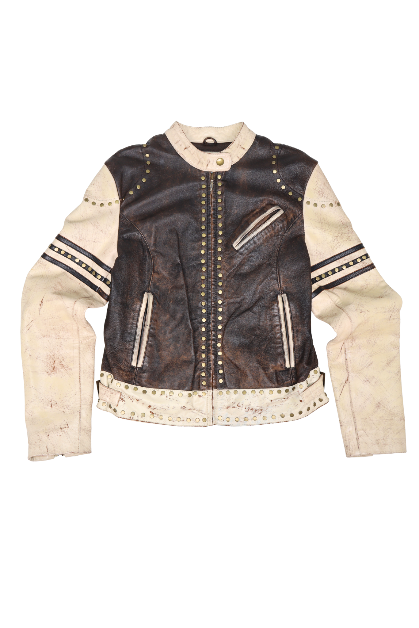 RARE Vintage Wilsons Leather Maxima Distressed Brown Leather Jacket