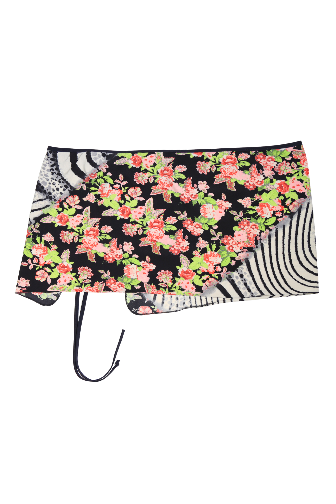Vintage Roberto Cavalli Freedom Wrap Mirco Mini Floral/Animal Skirt