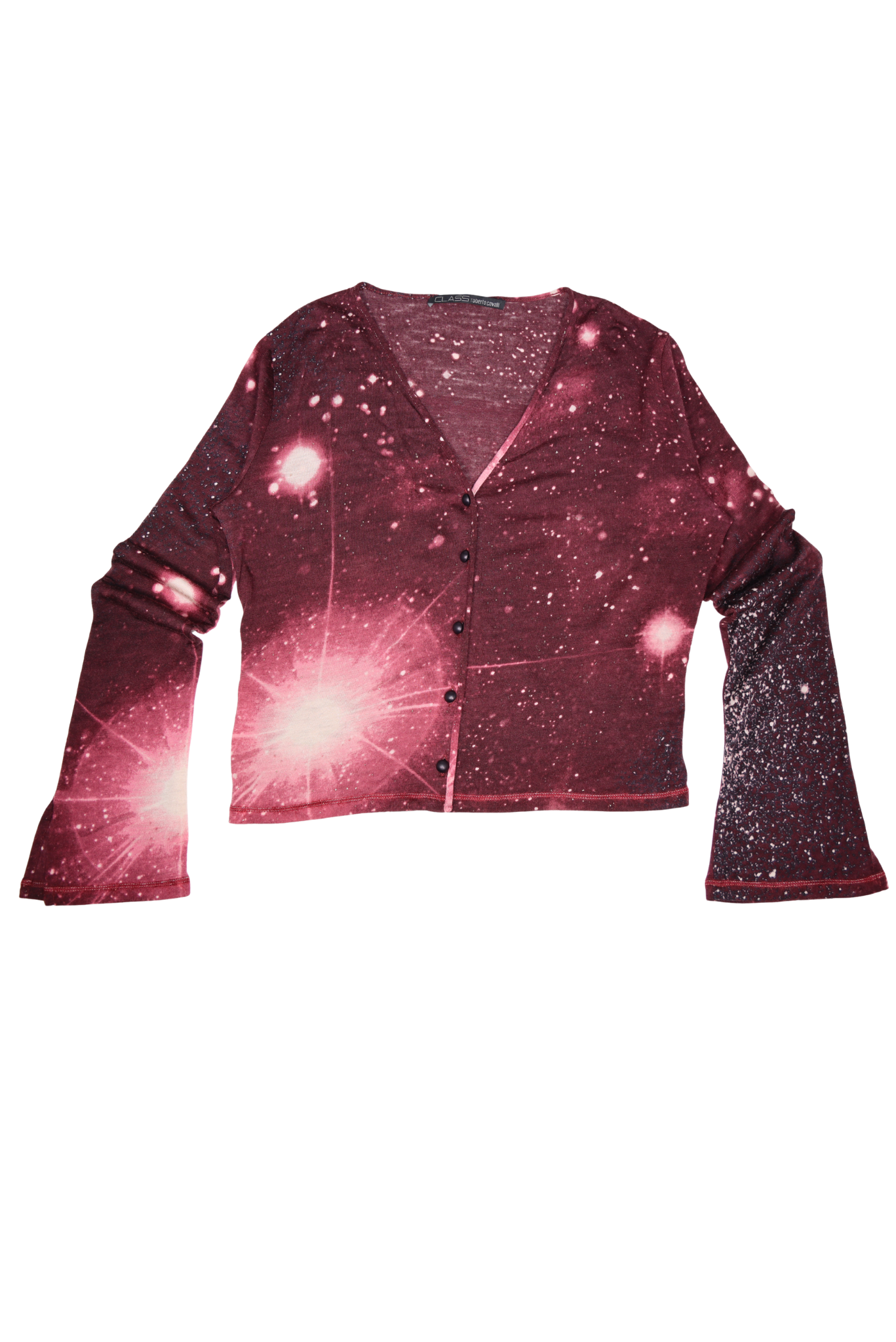 Vintage 1997 Roberto Cavalli “Space Galaxy” Cardigan