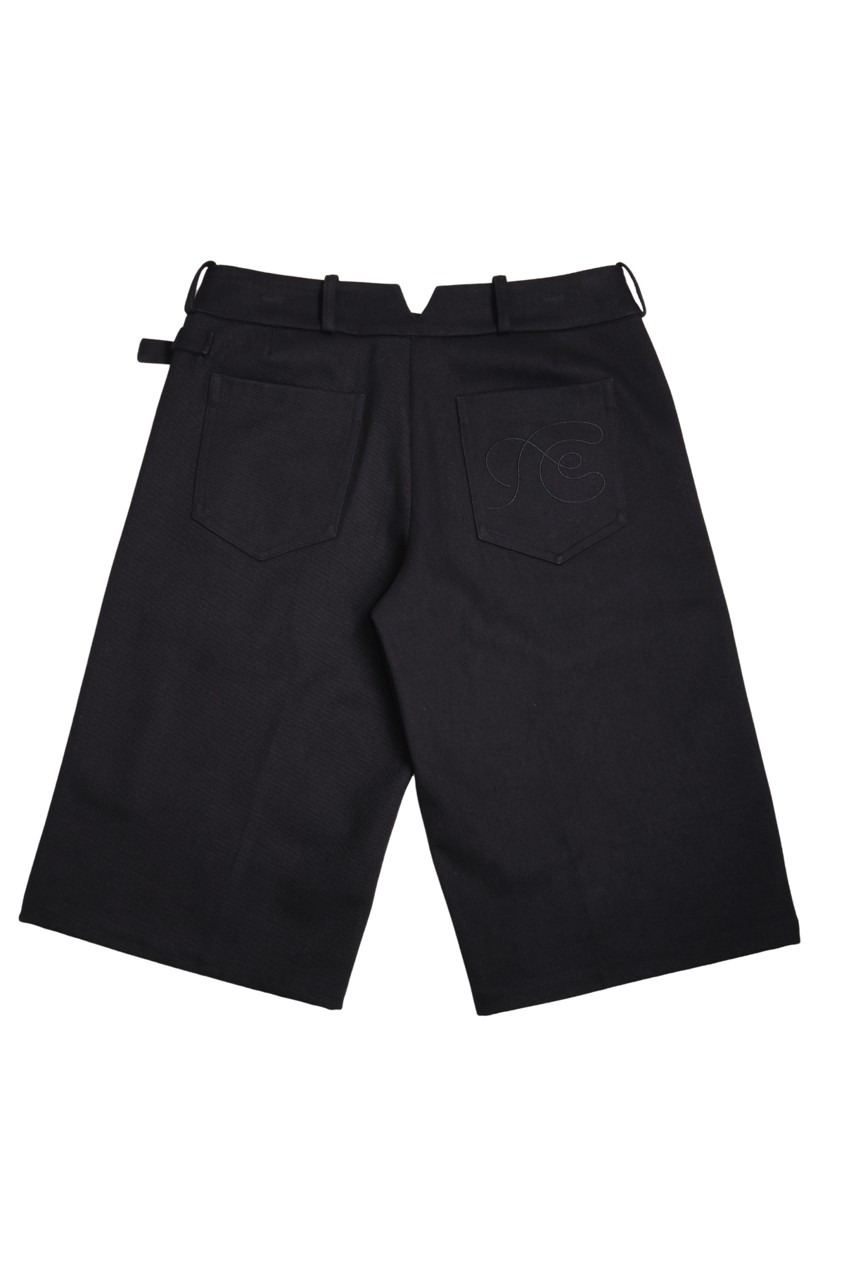 Fax Copy Express Black Canvas Long Shorts