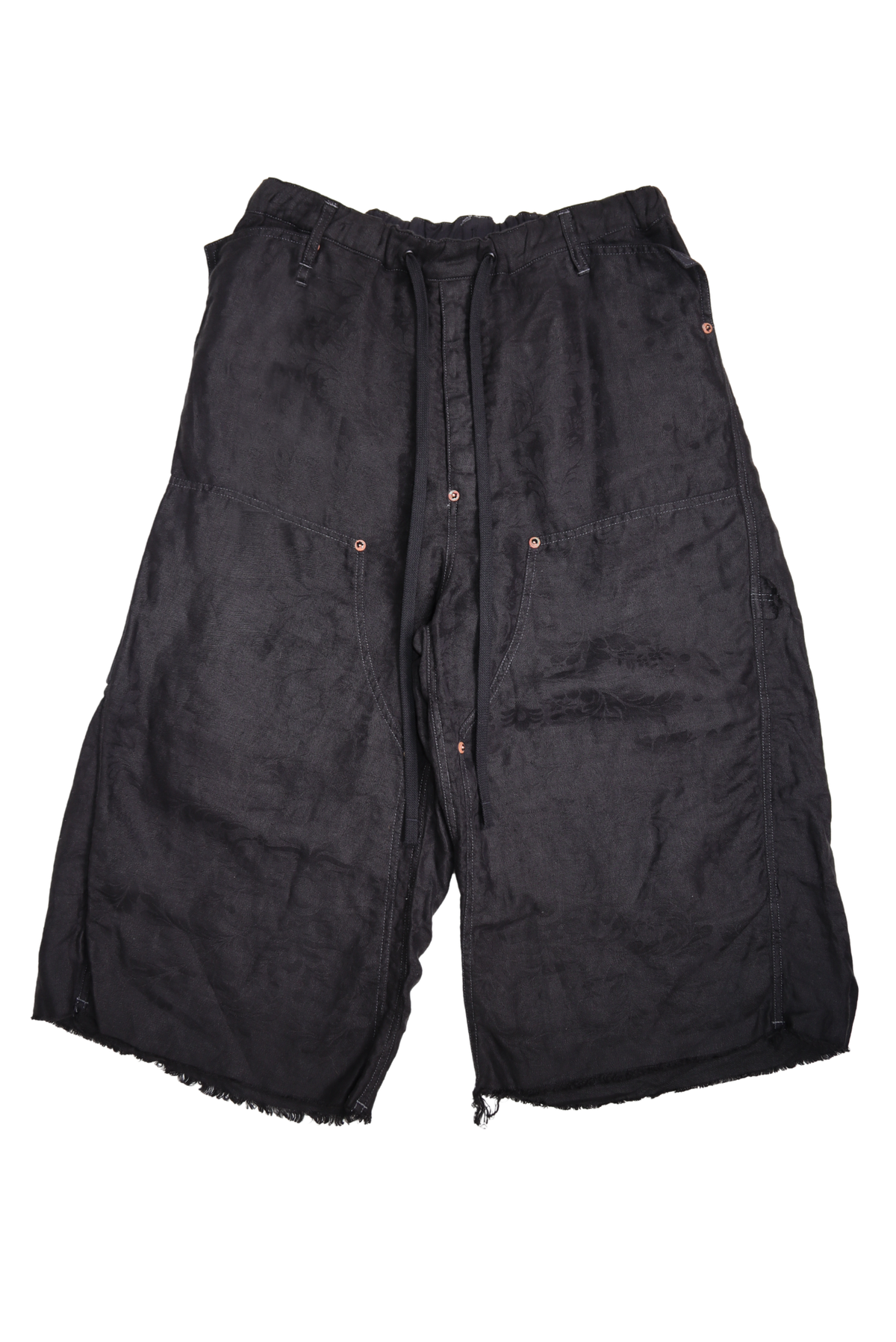 Easy Work Short Black Double Knee Capri