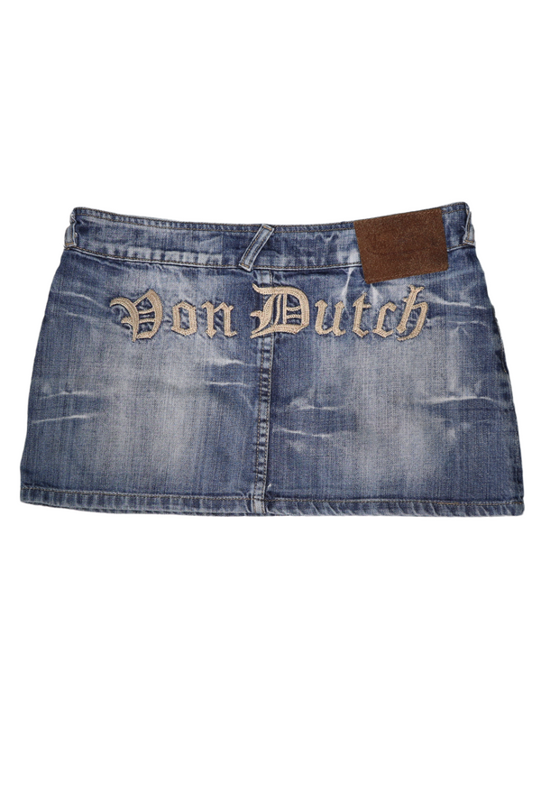 Von Dutch Denim Mini Skirt