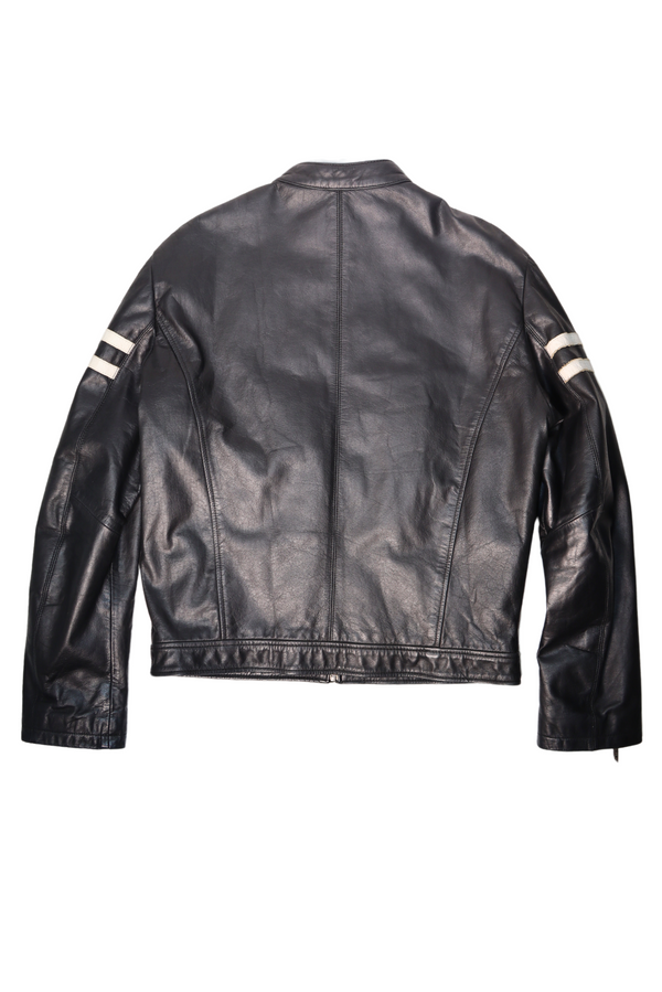Leather Racing Moto Jacket