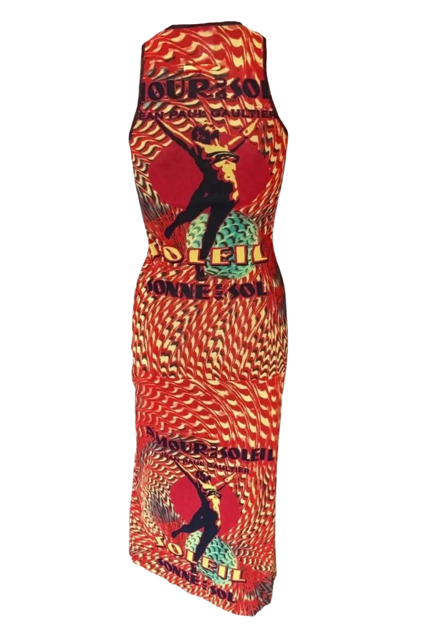 Jean Paul Gaultier Soleil S/S 1999 Amour au Soleil Mesh Maxi Dress