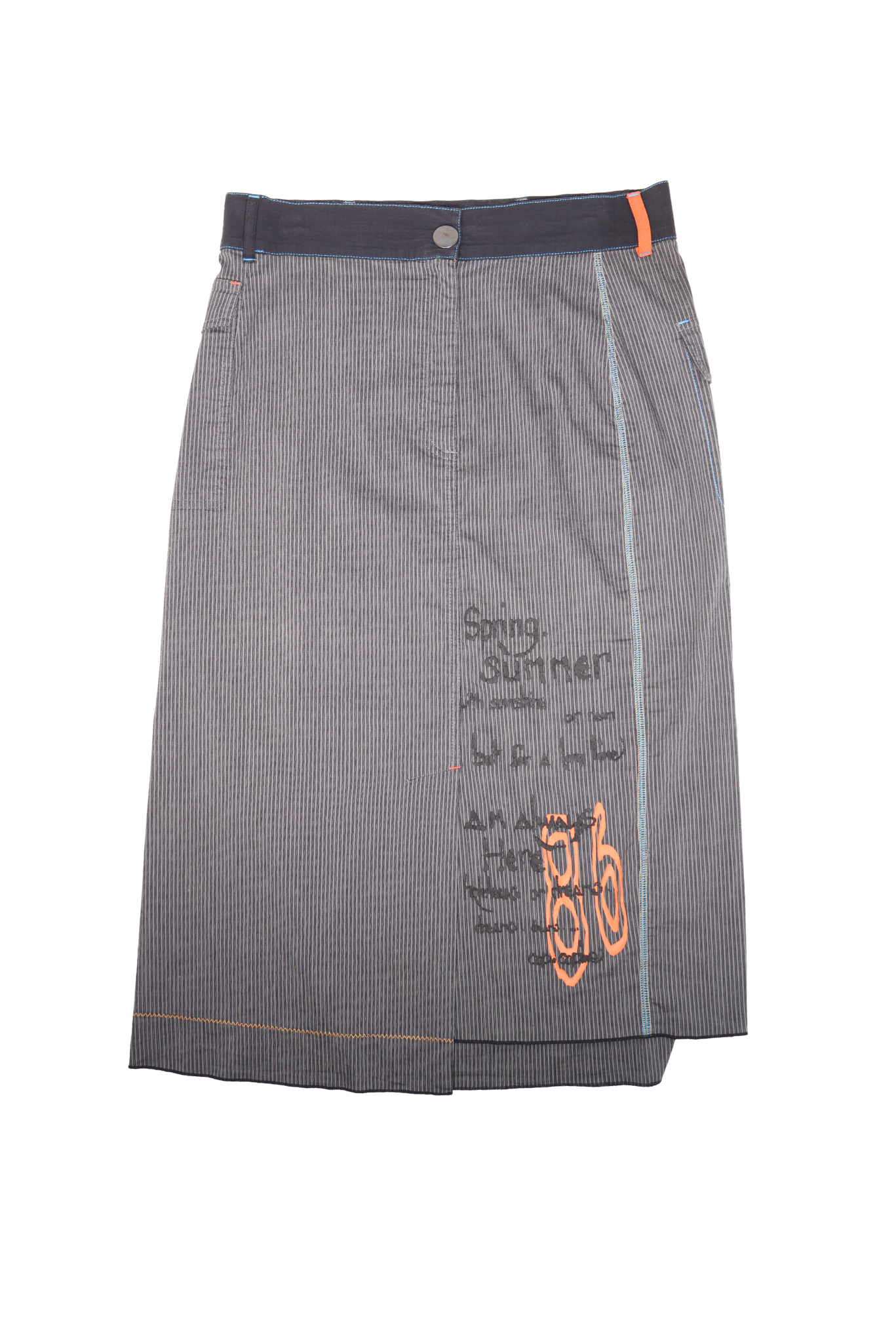 Vintage S/S 1986 Cop Copine Graphic Maxi Skirt