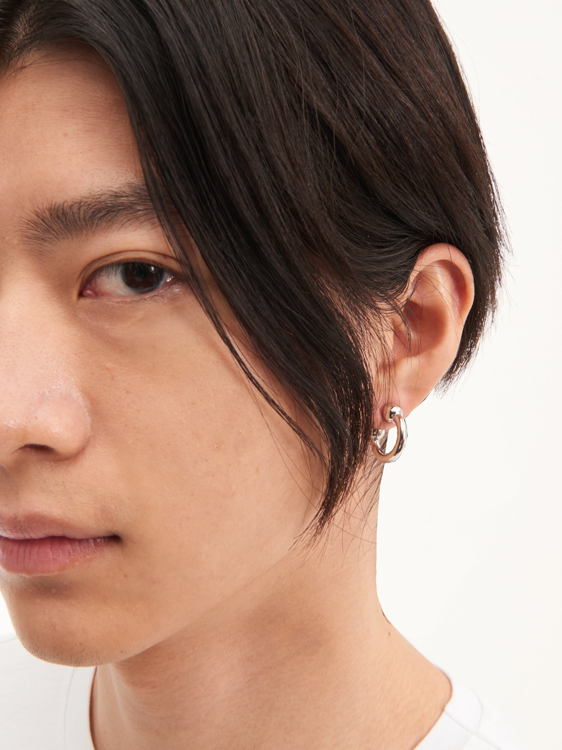 Justine Clenquet Devon Small Earrings in Silver