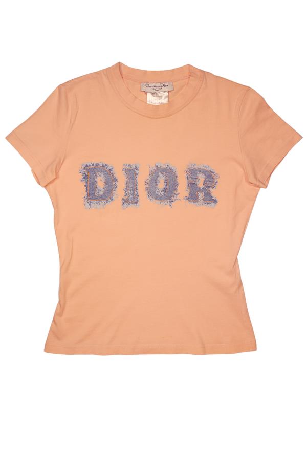 Dior Denim Spell Out T-Shirt