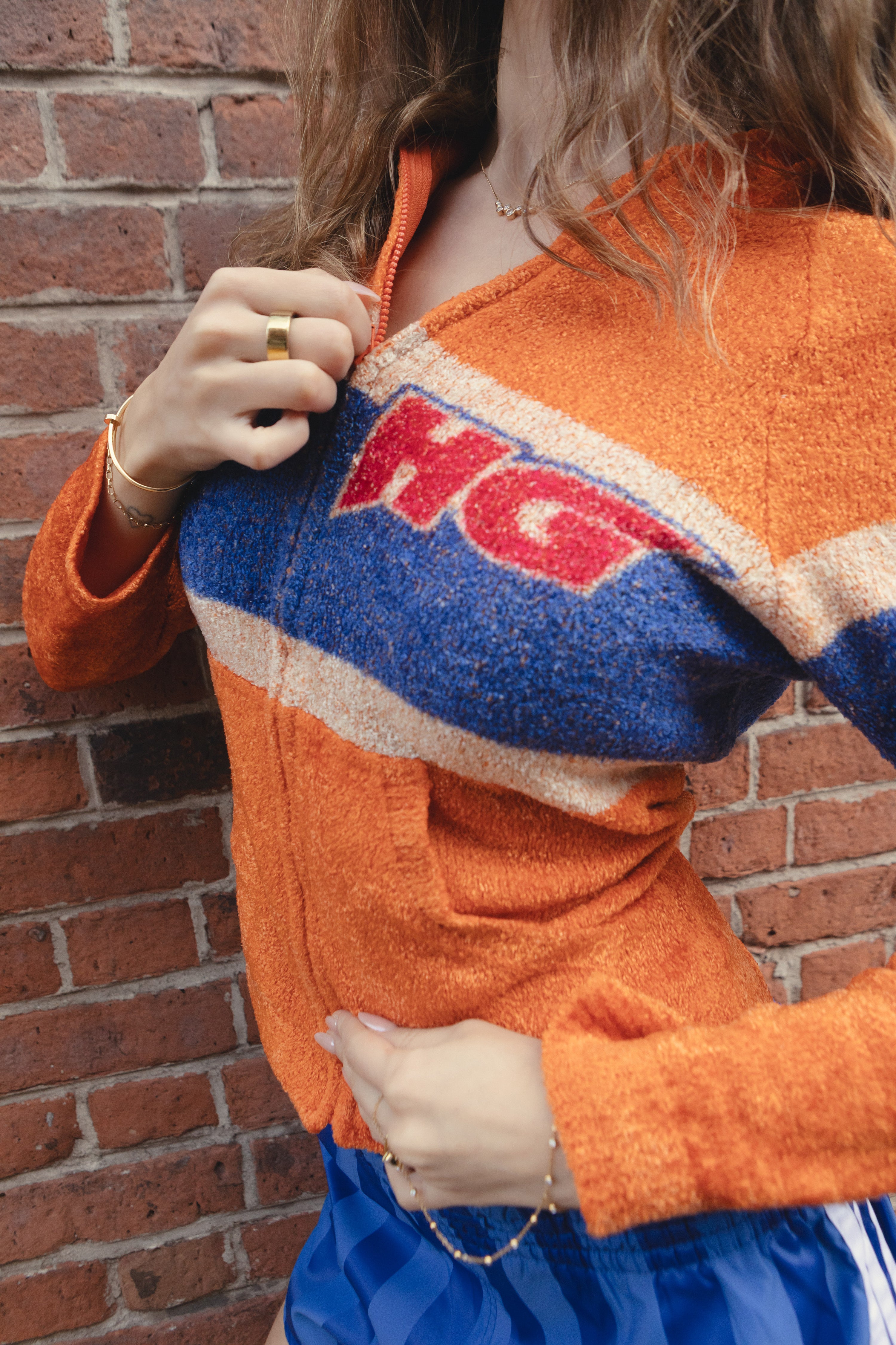 Vintage Hysteric Glamour Fuzzy Terry "HG" Logo Hoodie