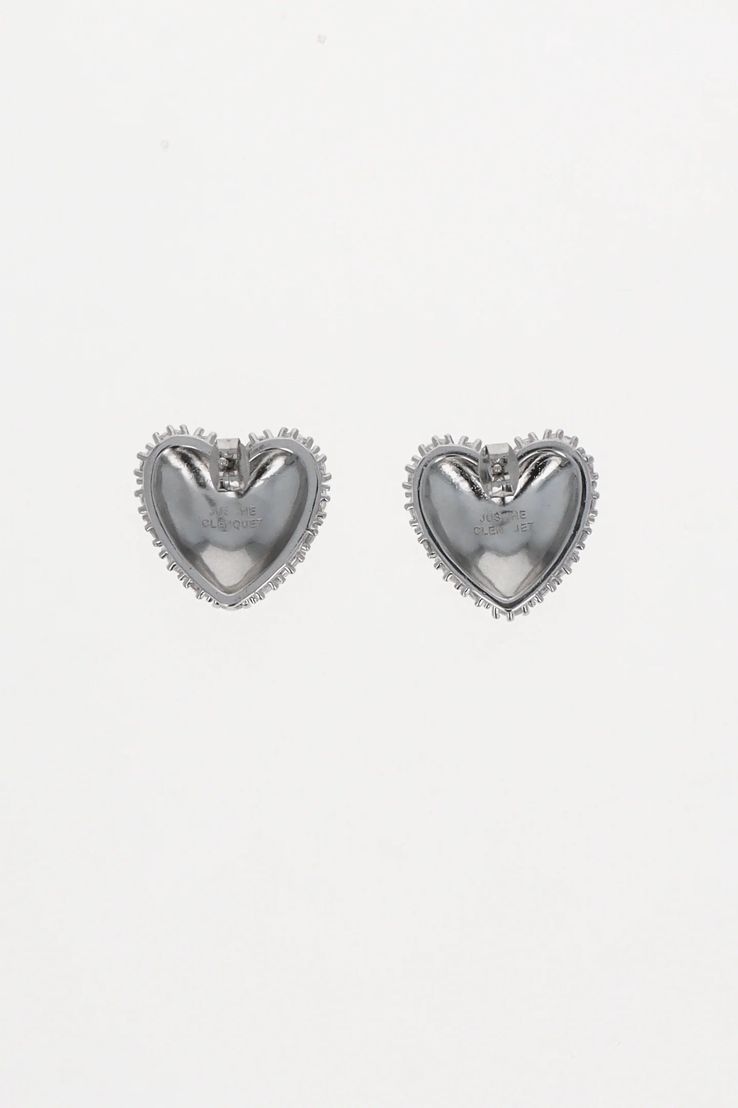 Justine Clenquet Heart Crystal Earrings