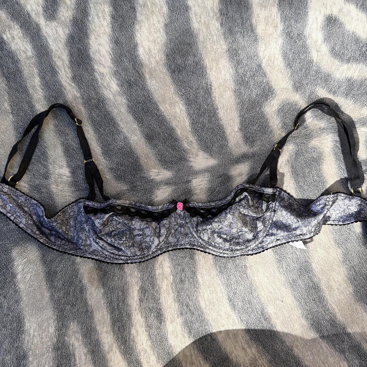 Vintage Dolce & Gabana Silver Printed Bra