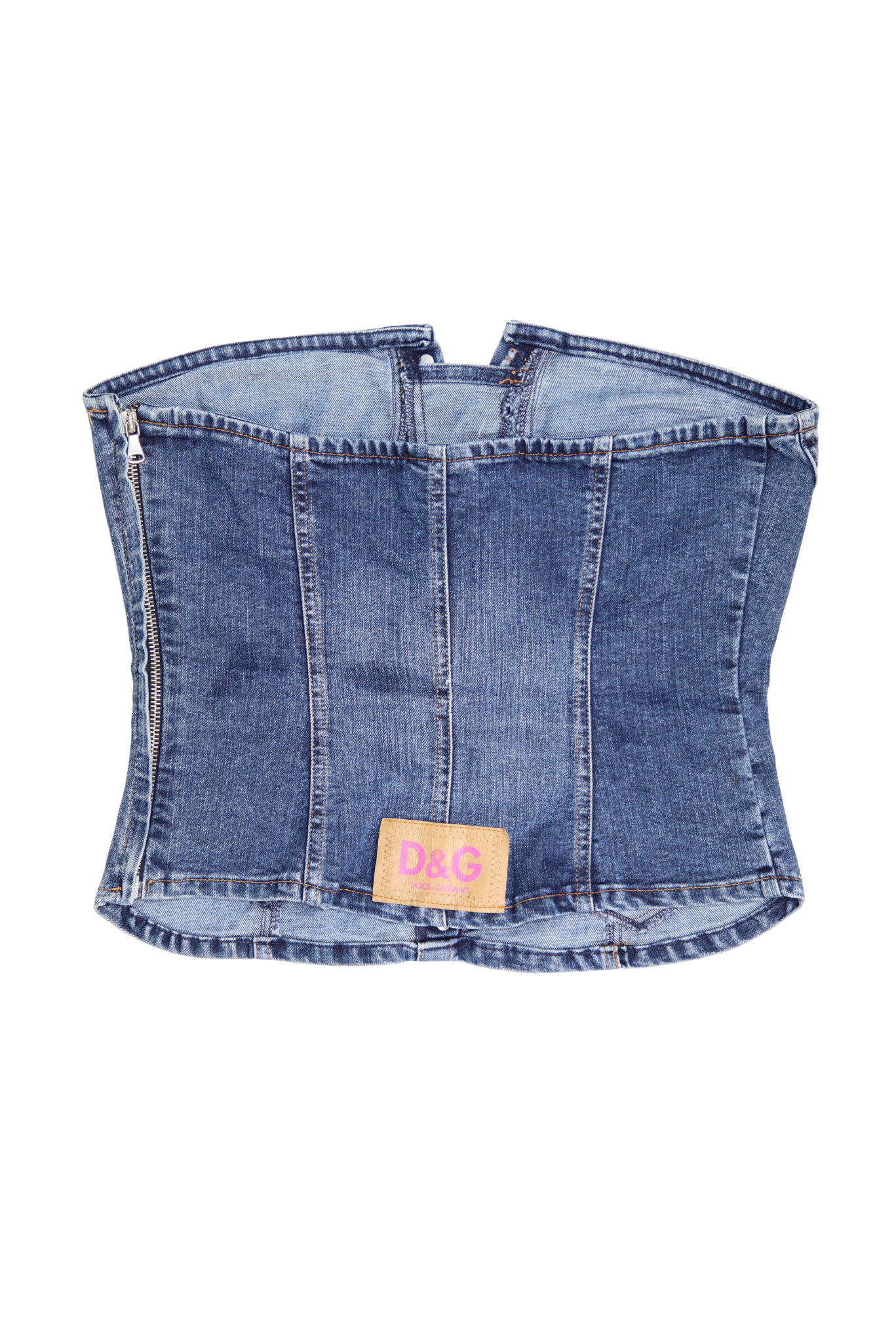 Vintage Dolce & Gabbana Denim Corset Top