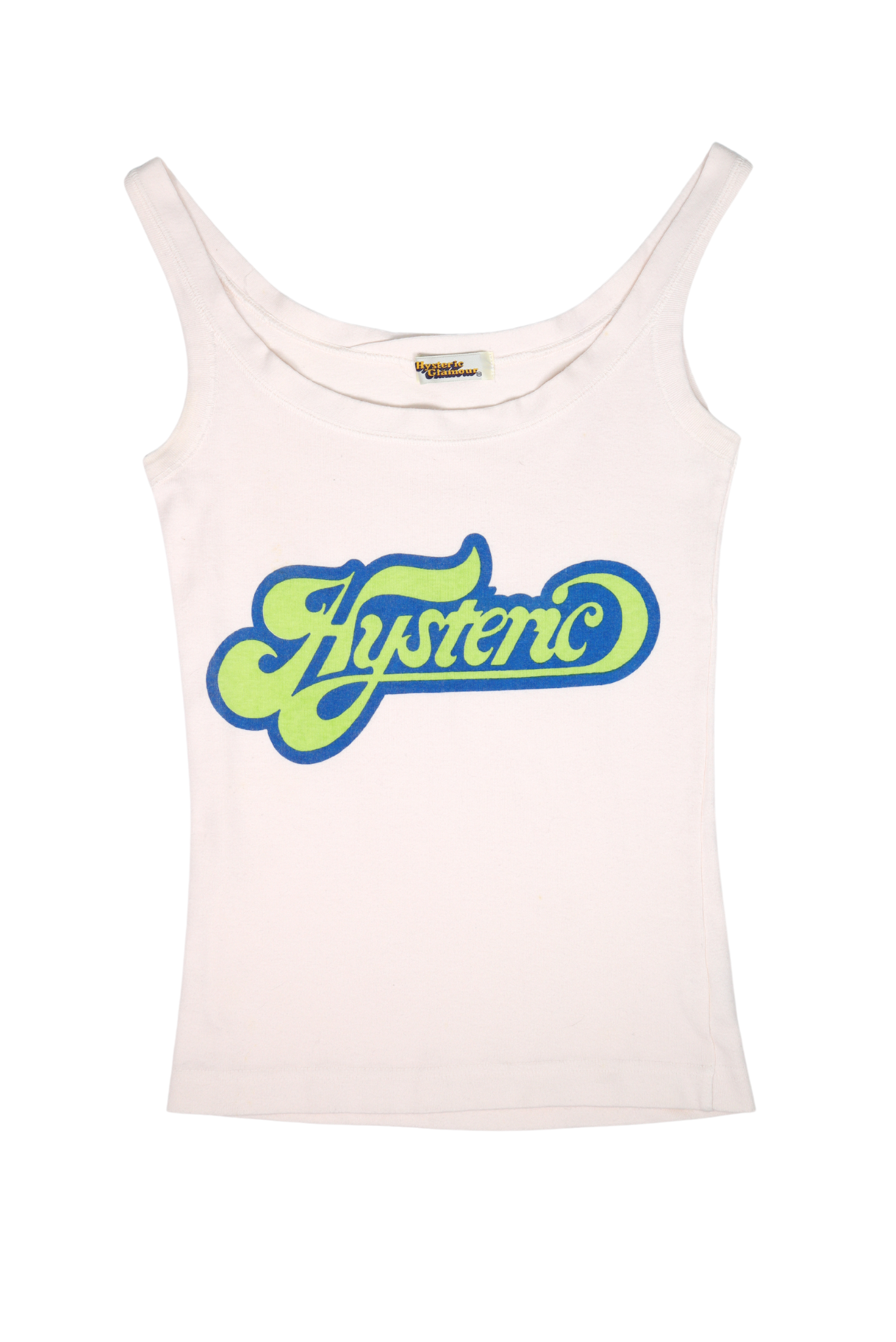 Vintage Hysteric Glamour Groovy Logo White Tank Top