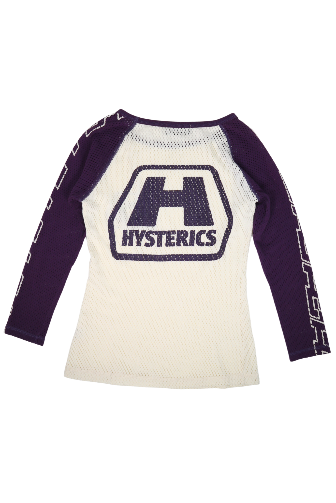 Rare 1990s Hysteric Glamour Mesh "Hysterics" Logo Longsleeve