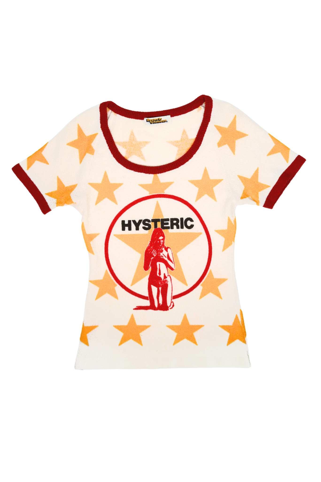 Rare Hysteric Glamour 90s Yellow Star Shirt