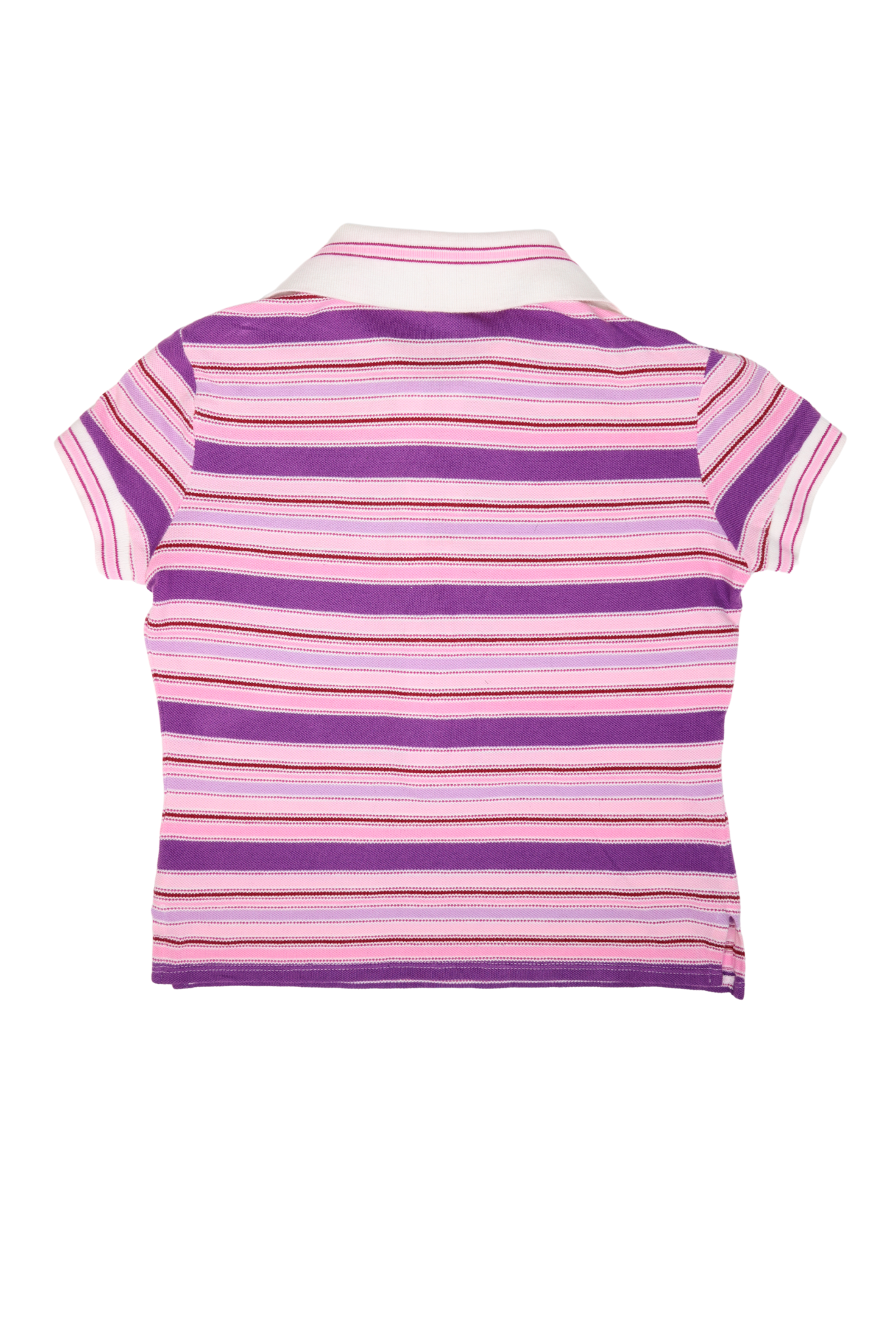Vintage D&G Pink Stripe Cropped Polo Shirt