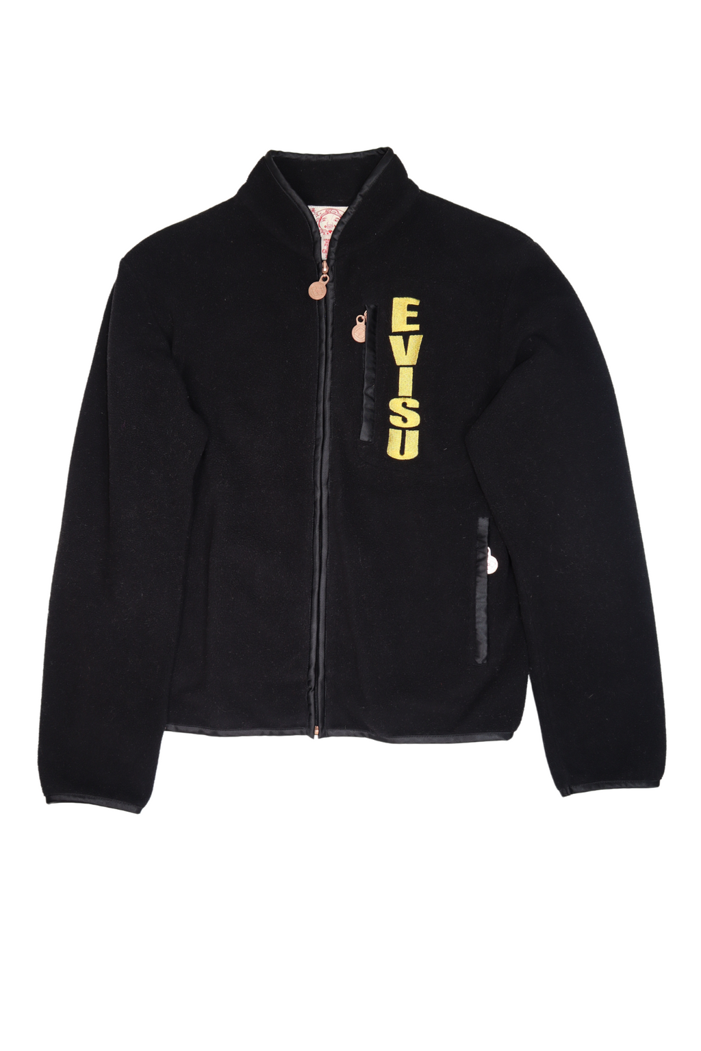 13286 EVISU 刺繍ロゴ ブルゾン 黒色 13286 EVISU 刺繍ロゴ ブルゾン 黒色 - メルカリ