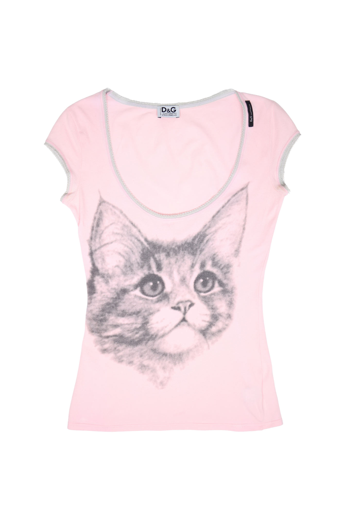 Rare Vintage D&G Kitten Powder Pink Fitted Shirt