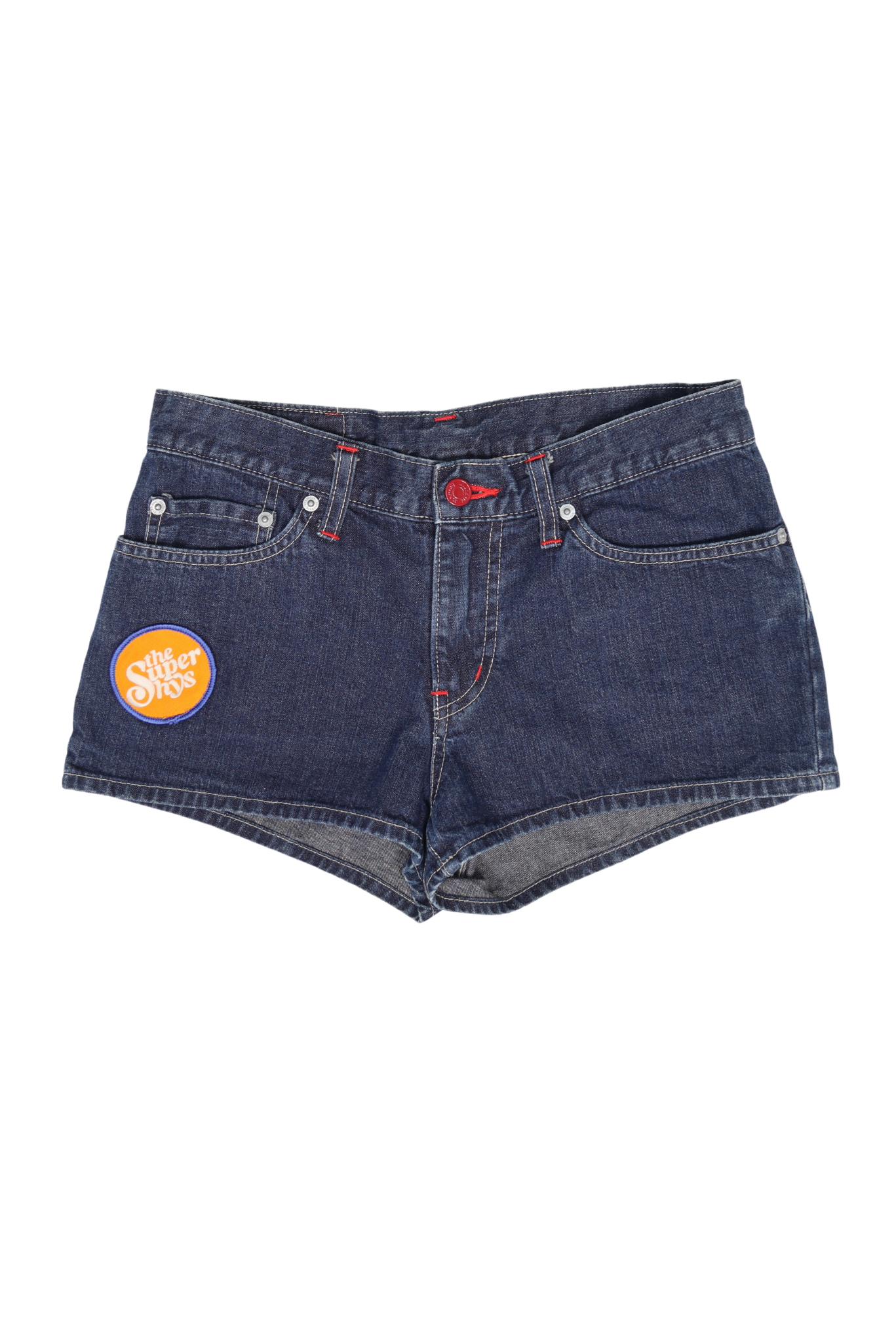 90s Hysteric Glamour "The Super Hys" Patch Denim Mirco Shorts